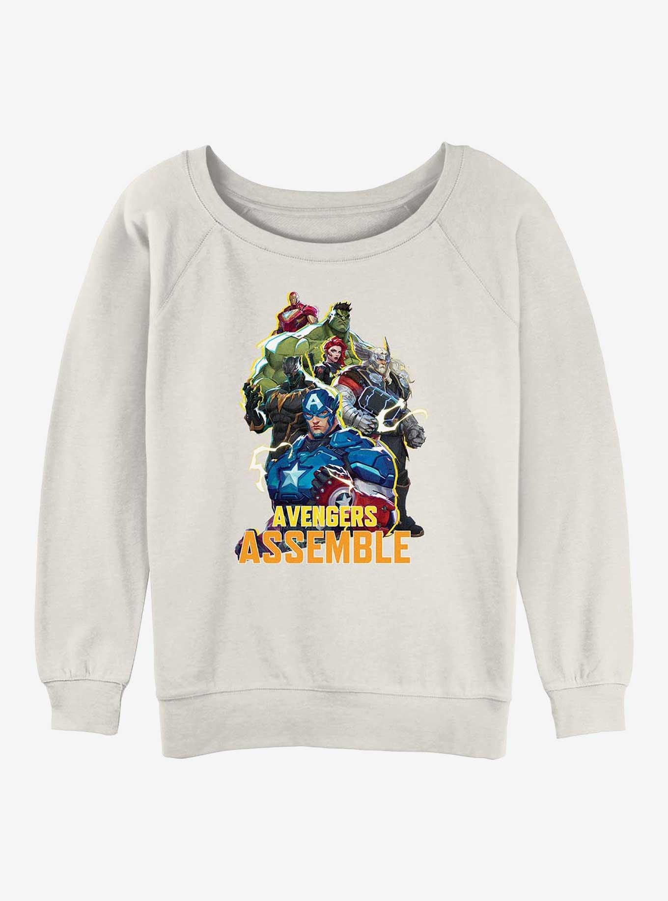 Marvel Rivals Avengers Assemble Girls Slouchy Sweatshirt, , hi-res