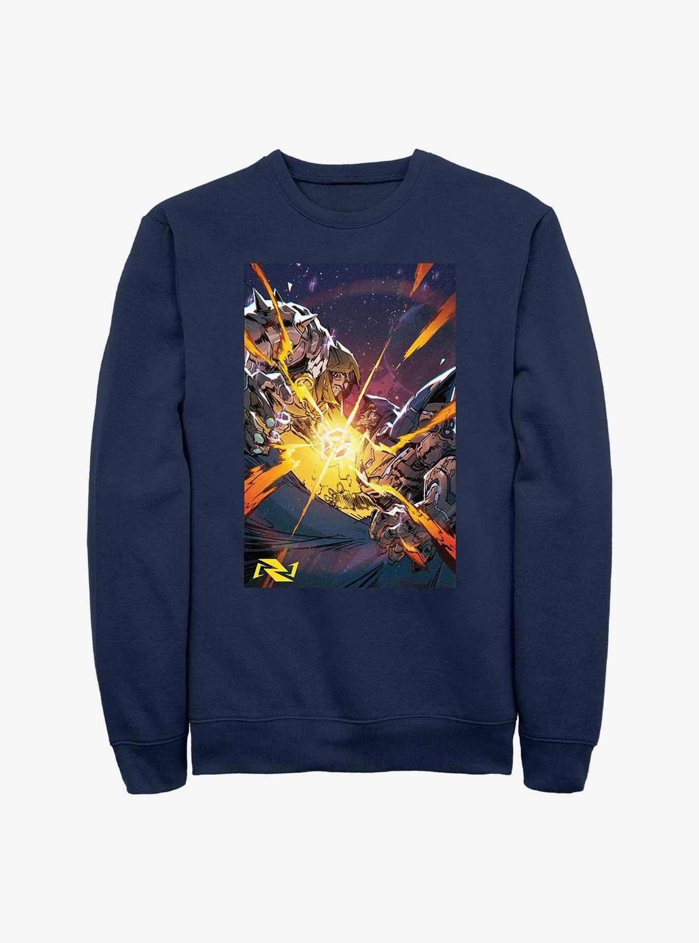 Final Fight Sweatshirt, NAVY, hi-res