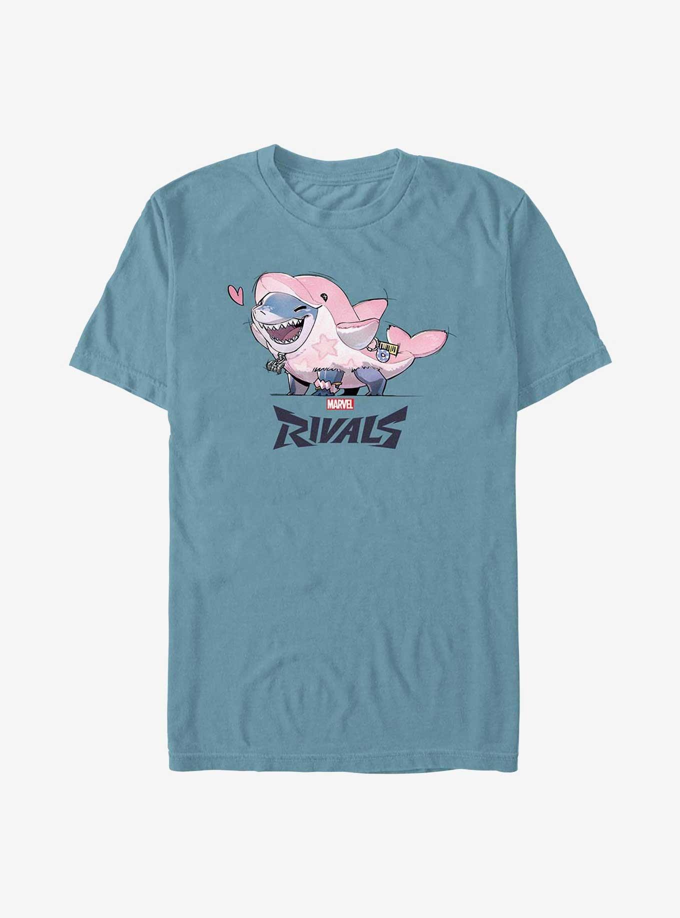 Lovely Jeff Shark Garment Dye T-Shirt, ICE BLUE, hi-res