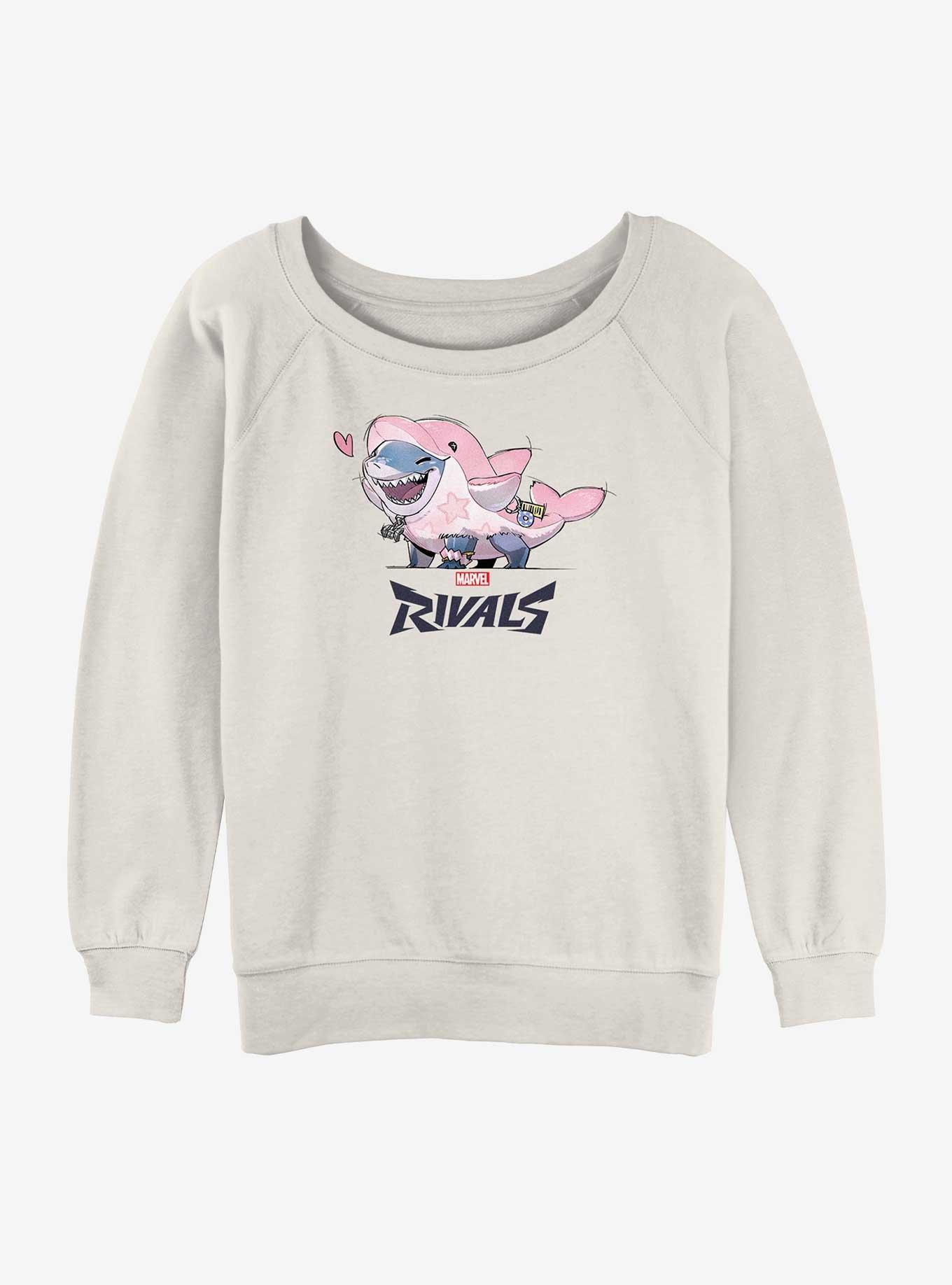 Lovely Jeff Shark Girls Slouchy Sweatshirt, , hi-res