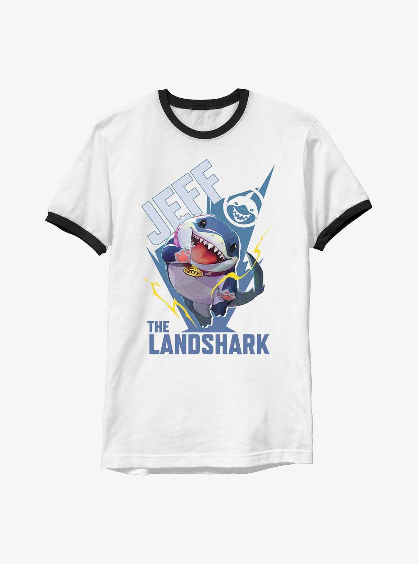 Jeff The Landshark Ringer T-Shirt, , hi-res