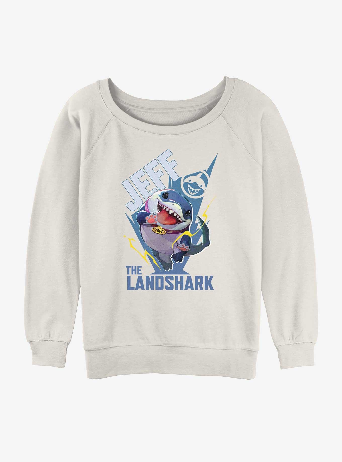 Marvel Rivals Jeff The Landshark Girls Slouchy Sweatshirt, , hi-res