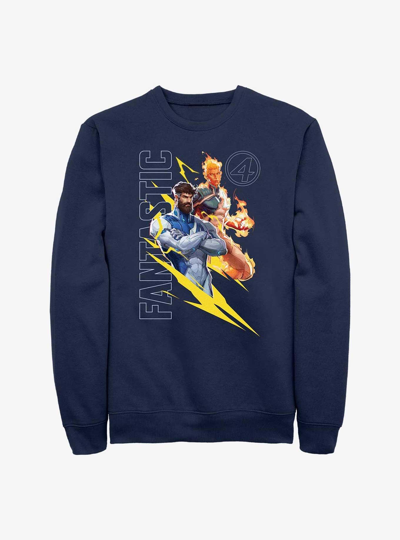 Marvel Rivals John Storm And Reed Sweatshirt, NAVY, hi-res