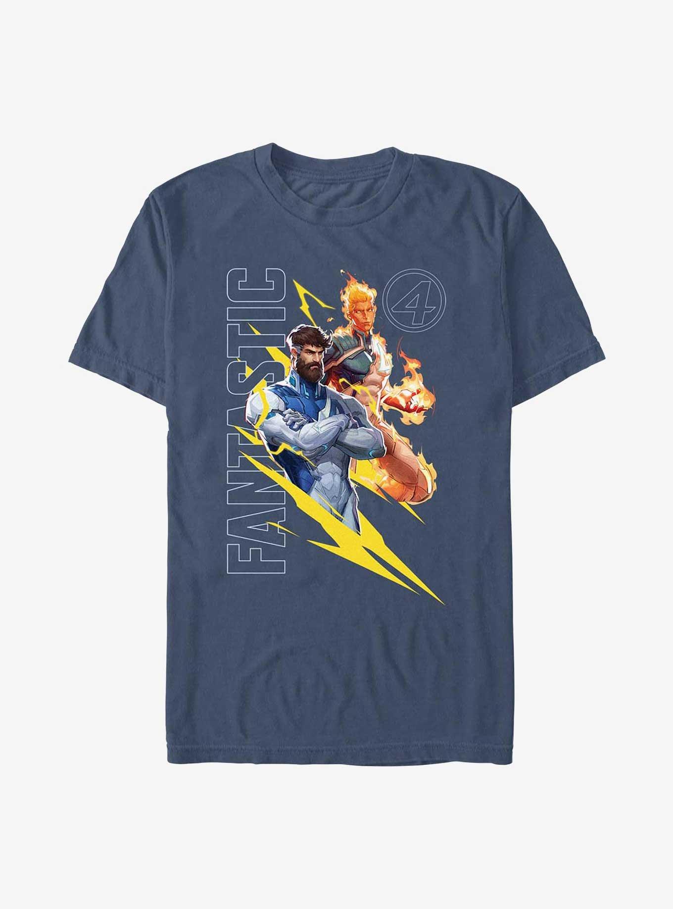Marvel Rivals John Storm And Reed Garment Dye T-Shirt, , hi-res