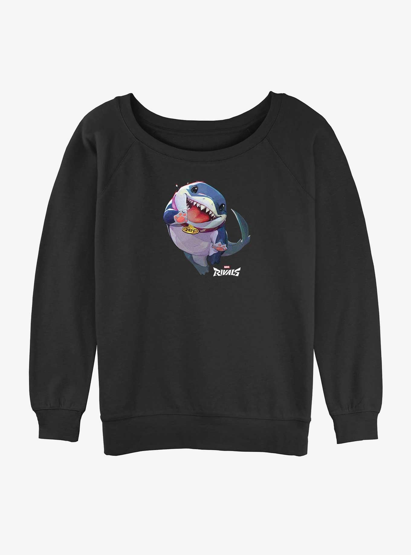 Marvel Rivals Jeff The Shark Girls Slouchy Sweatshirt, , hi-res