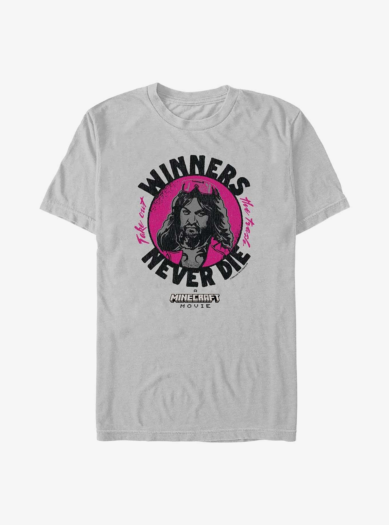 A Minecraft Movie Winners Never Die T-Shirt, , hi-res