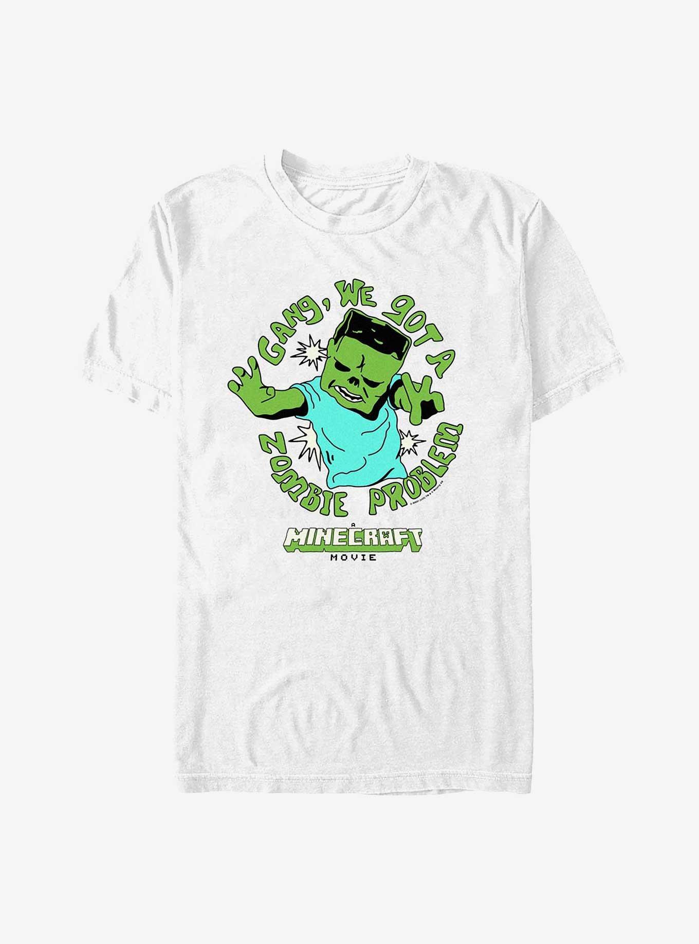 A Minecraft Movie Zombie Problem T-Shirt, WHITE, hi-res
