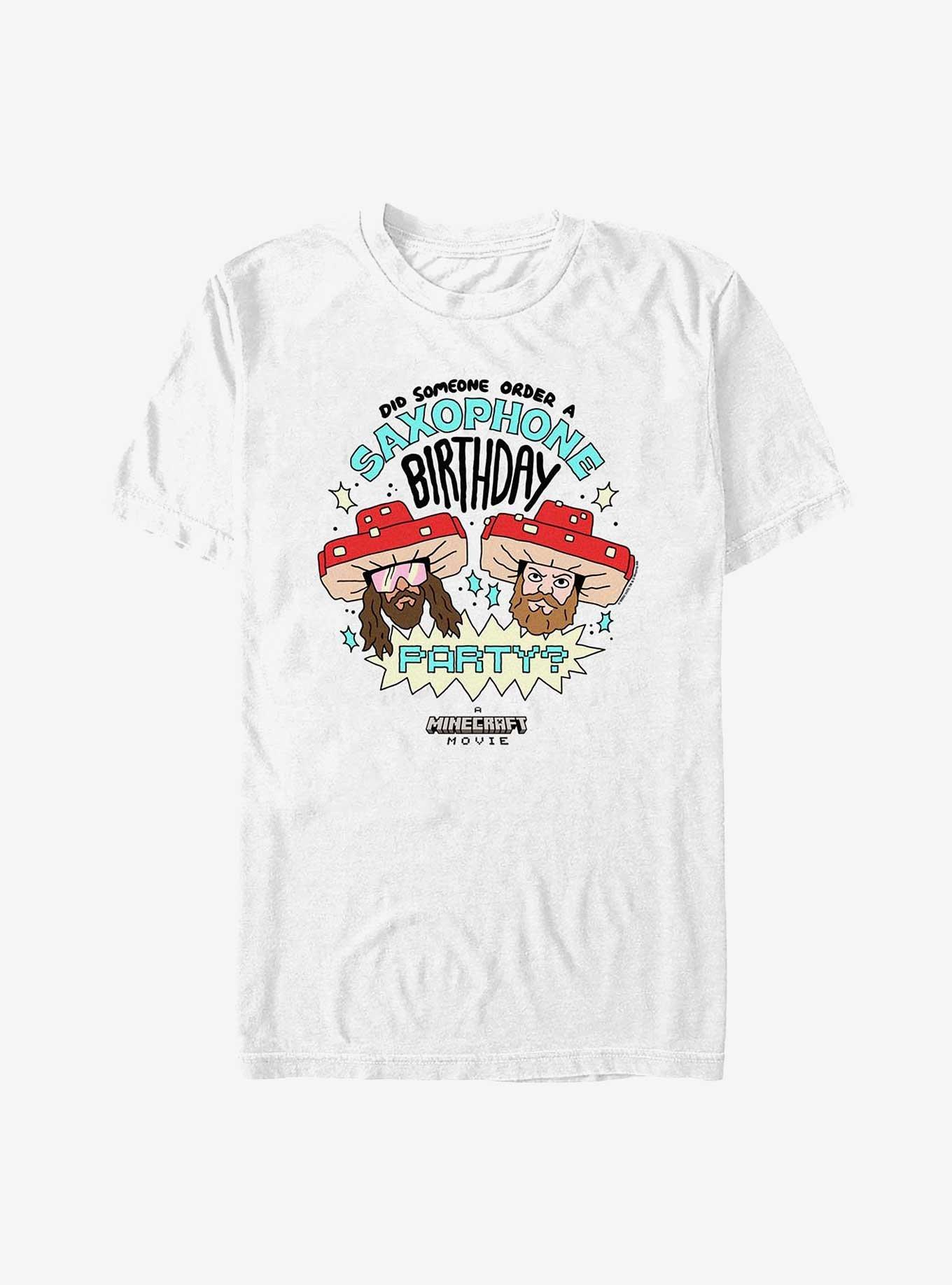 A Minecraft Movie Saxophone Birthday T-Shirt, , hi-res
