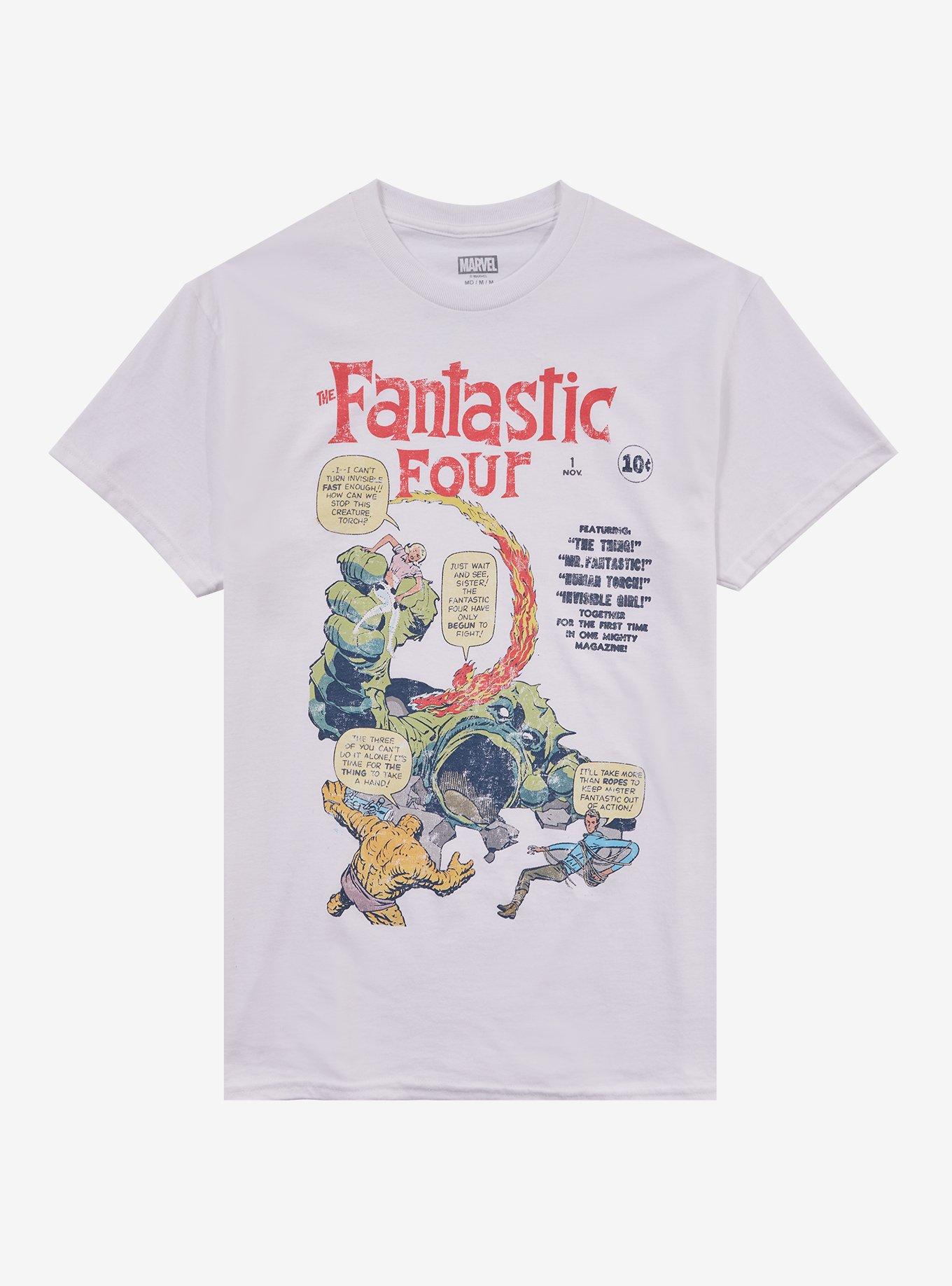 Marvel The Fantastic Four Comic Book Cover T-Shirt, , hi-res