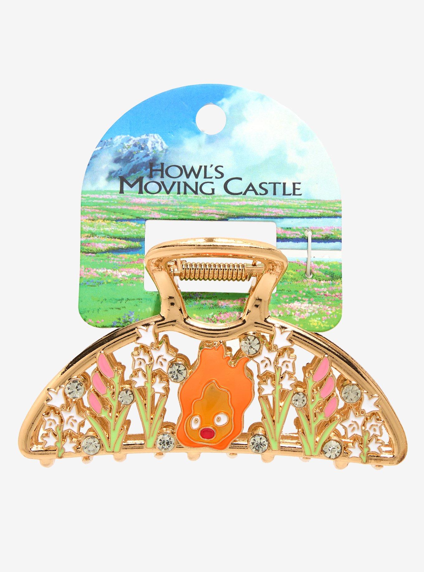 Studio Ghibli® Howl's Moving Castle Calcifer Floral Metal Claw Clip, , hi-res