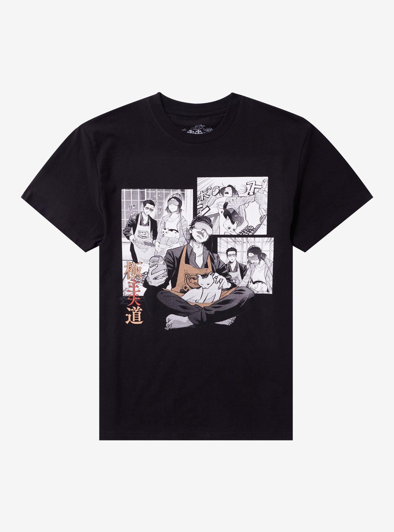 The Way Of The Househusband Tatsu Cat Manga Panels T-Shirt, , hi-res