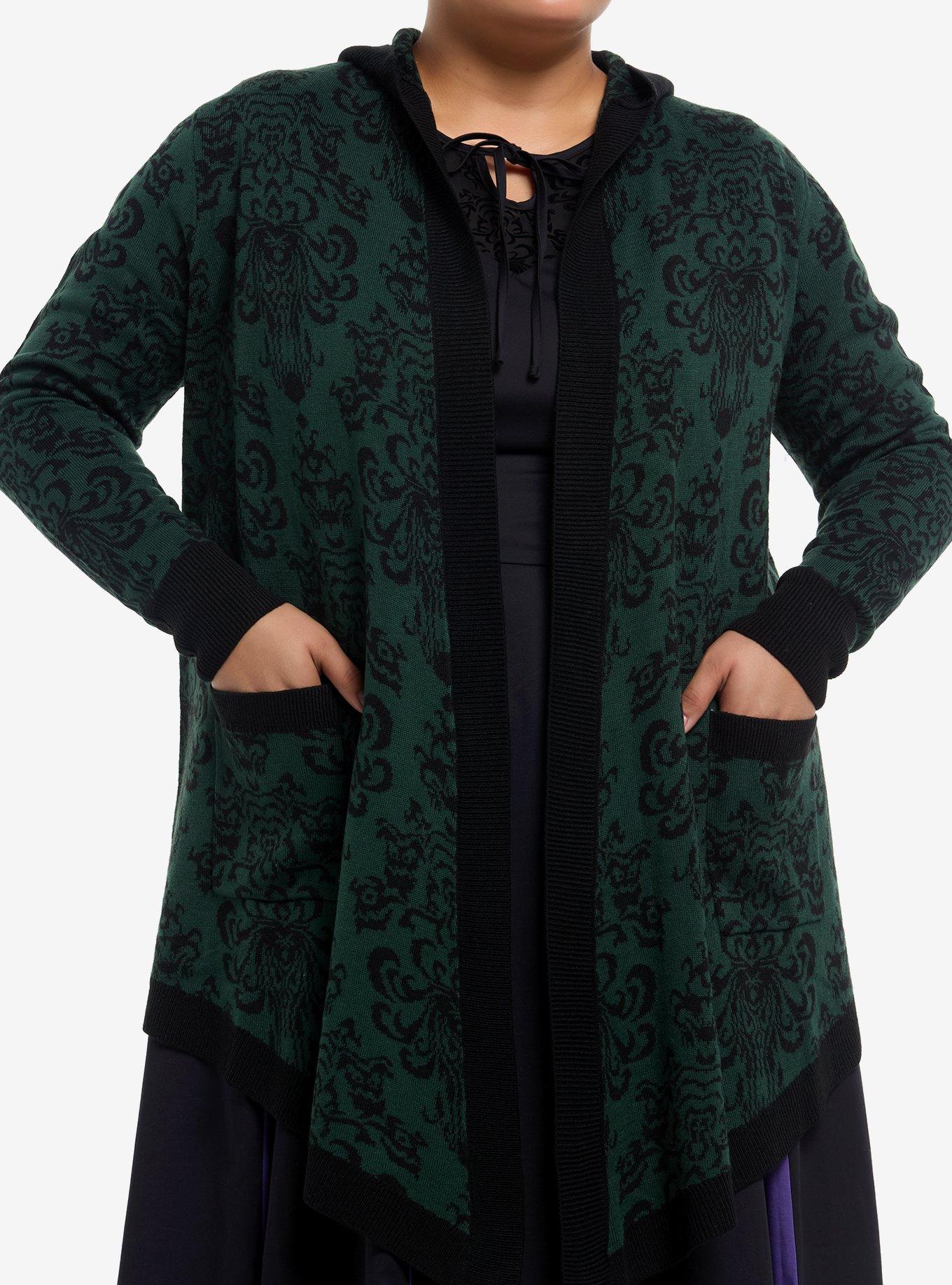 Her Universe Disney The Haunted Mansion Wallpaper Hooded Cardigan Plus Size Her Universe Exclusive, , hi-res