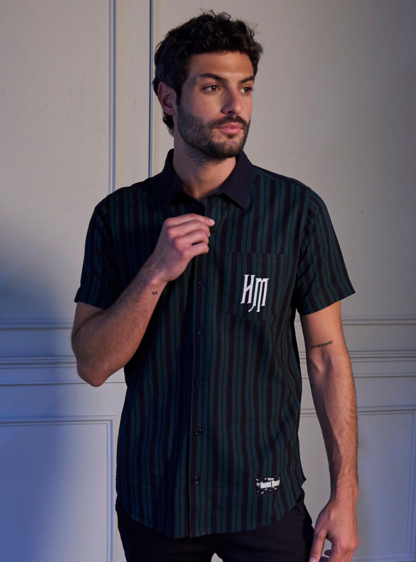 Our Universe Disney The Haunted Mansion Ghost Host Woven Button-Up Our Universe Exclusive, , hi-res
