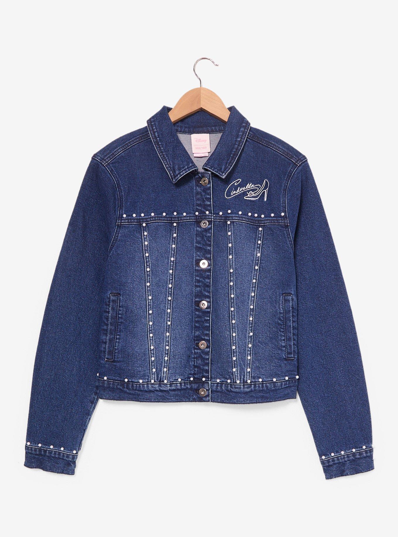Disney Cinderella Airbrush Castle Women's Denim Jacket - BoxLunch Exclusive, , hi-res