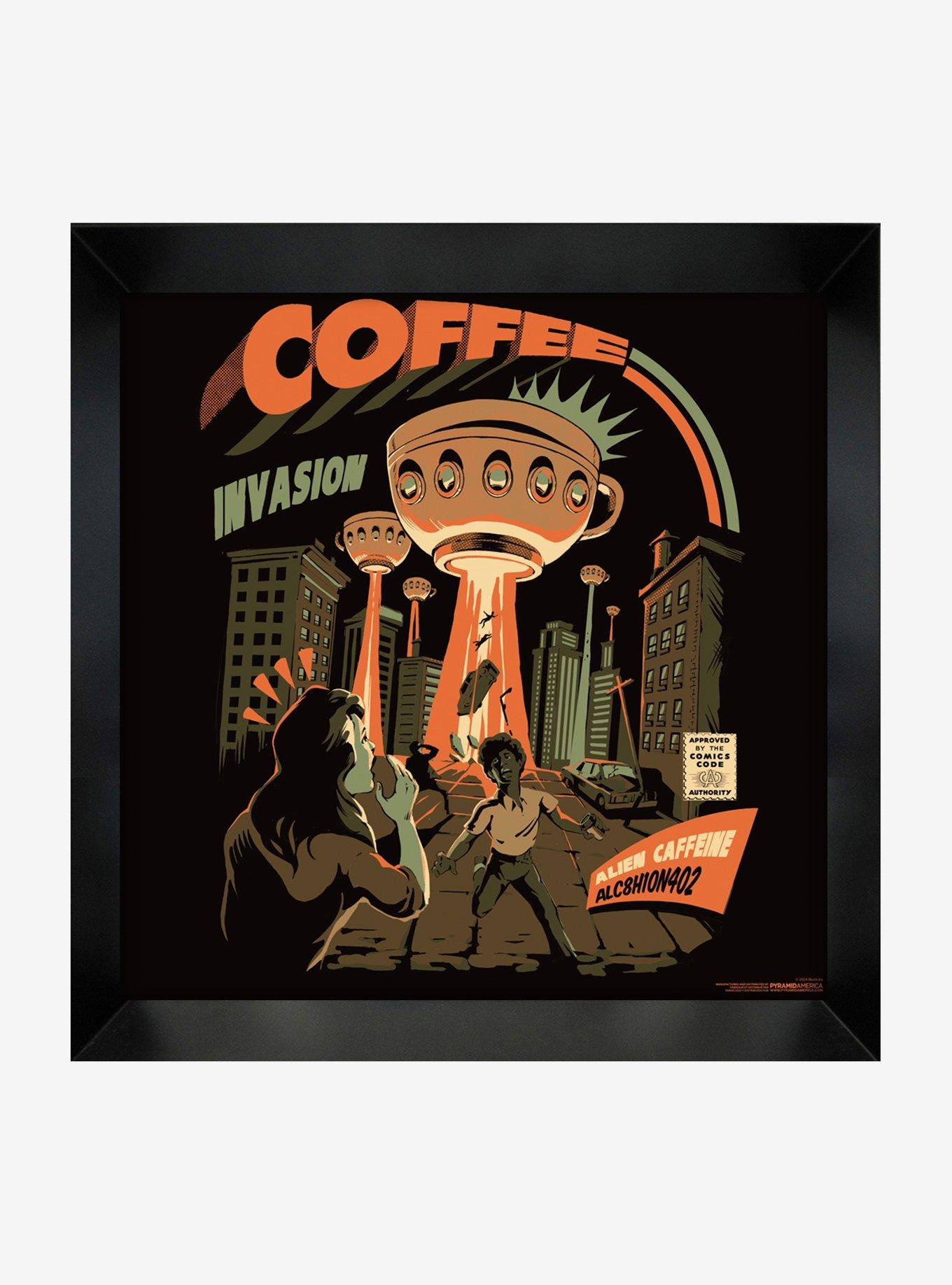 Ilustrata Coffee Invasion Framed Wall Art, , hi-res