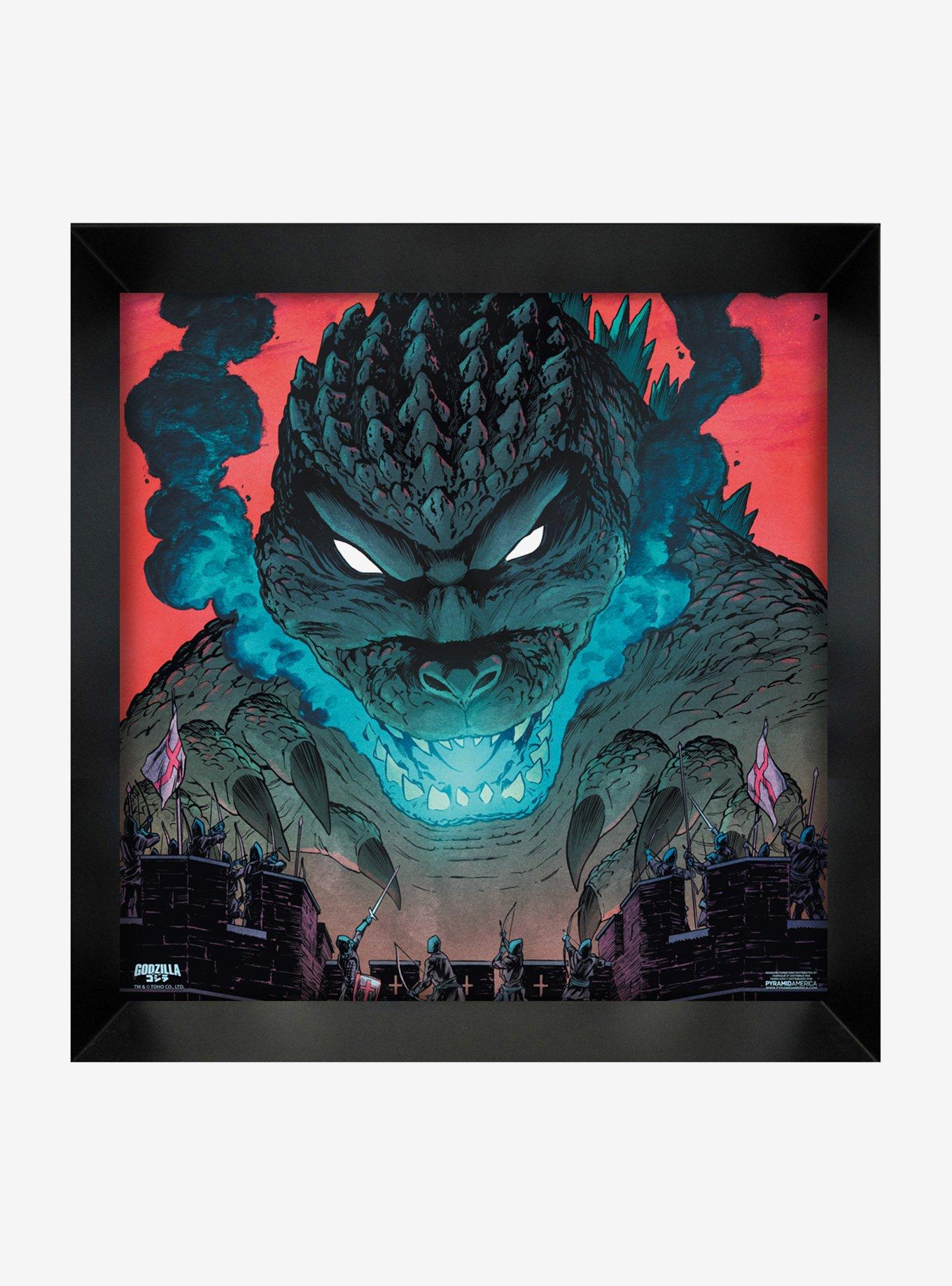 Godzilla Blue Flame Framed Wall Art, , hi-res