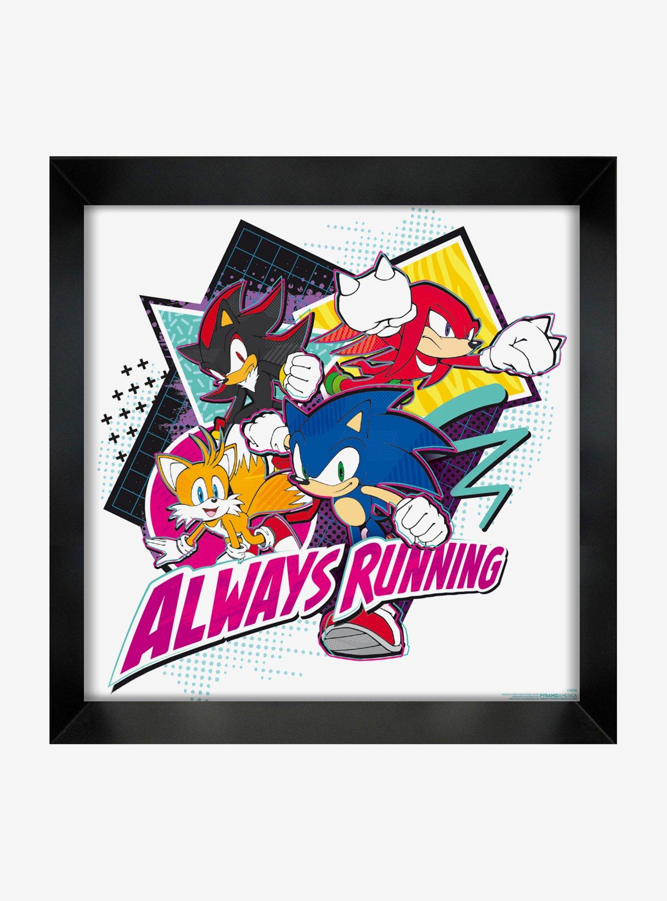 Sonic The Hedgehog Always Running Framed Wall Art, , hi-res