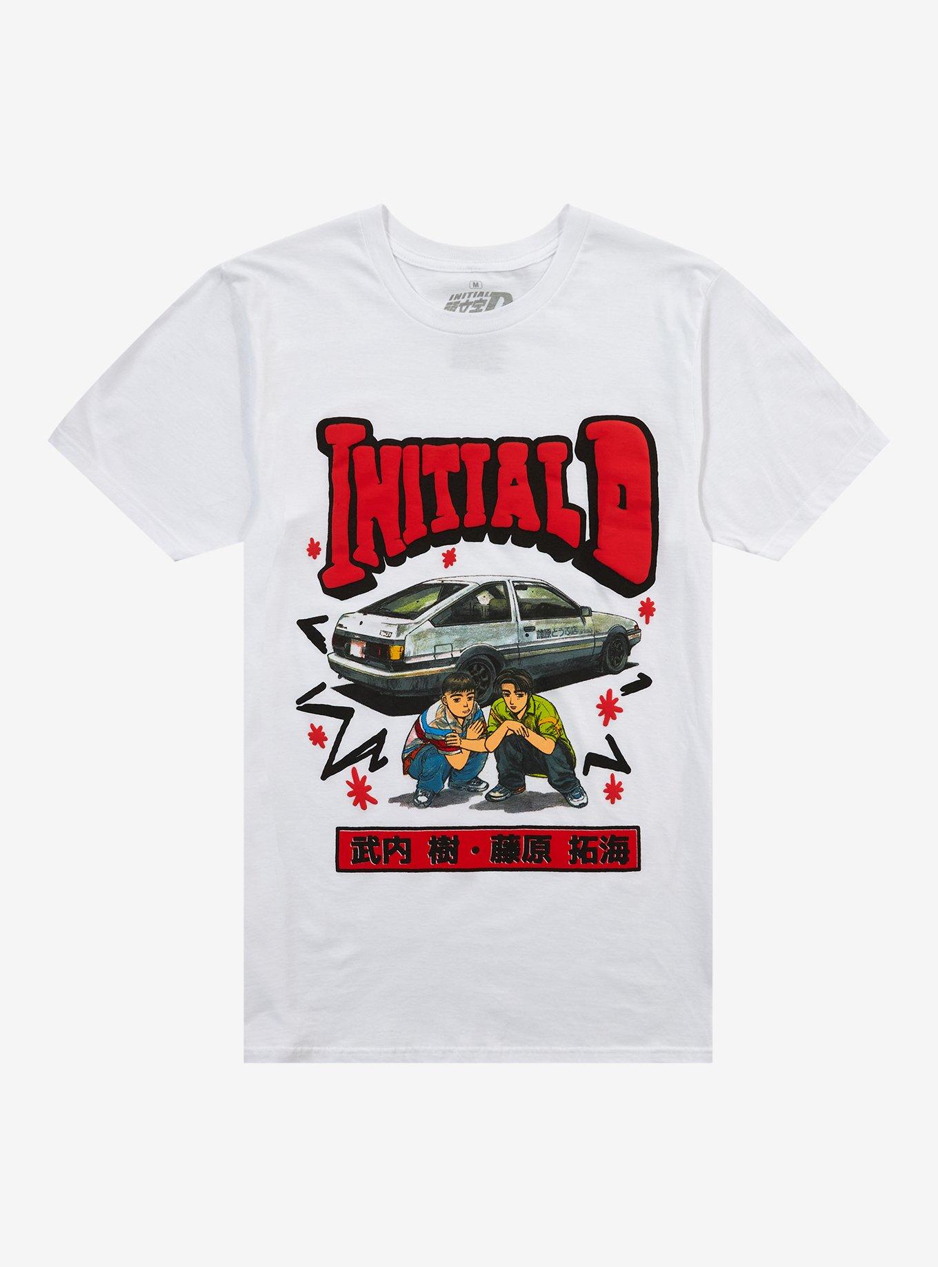 Initial D Crouching Puff Print T-Shirt, , hi-res