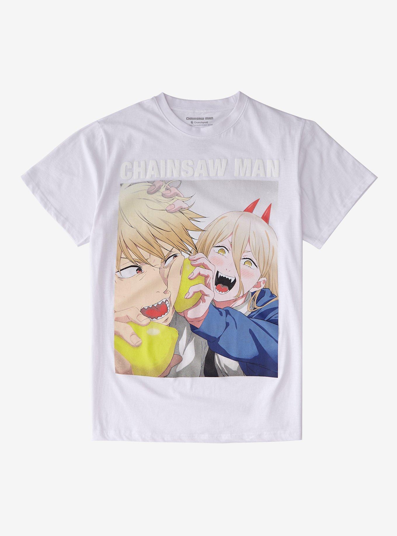 Chainsaw Man Denji & Power Lemons Puff Print T-Shirt, , hi-res