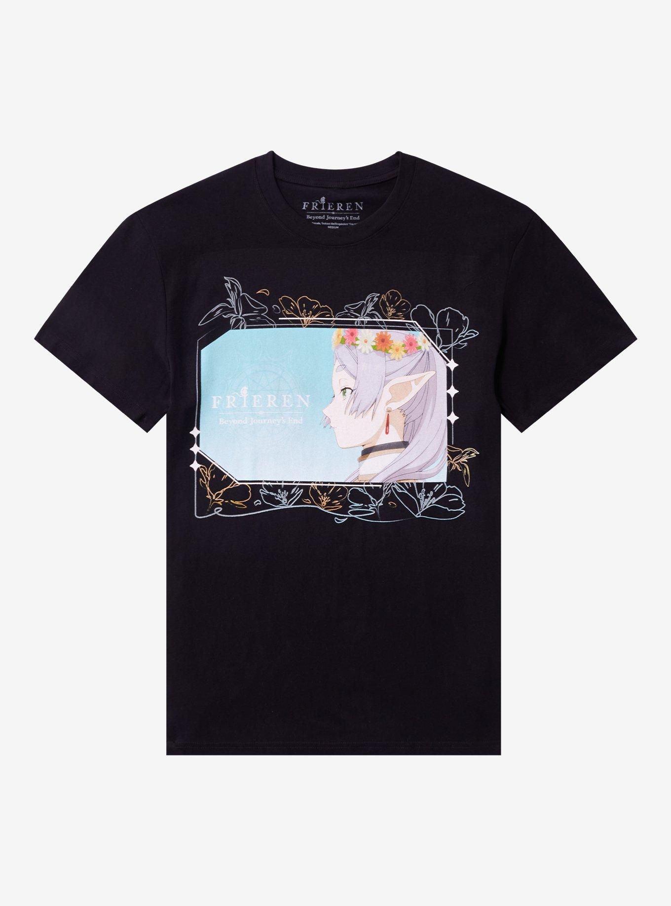 Frieren: Beyond Journey's End Flower Panel T-Shirt, , hi-res