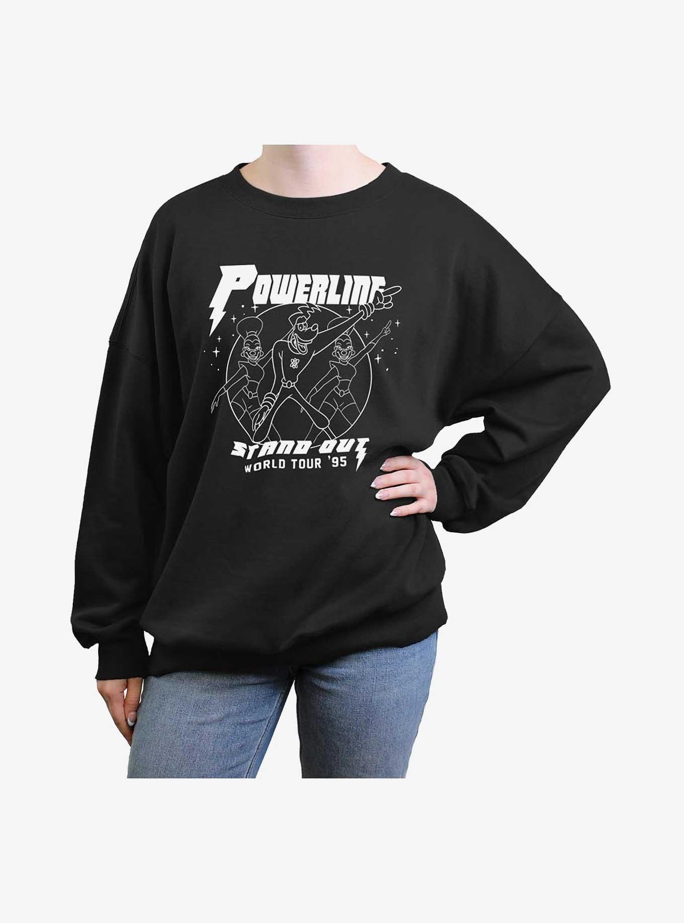 Disney A Goofy Movie Powerline World Tour Stand Out Girls Oversized Sweatshirt, , hi-res