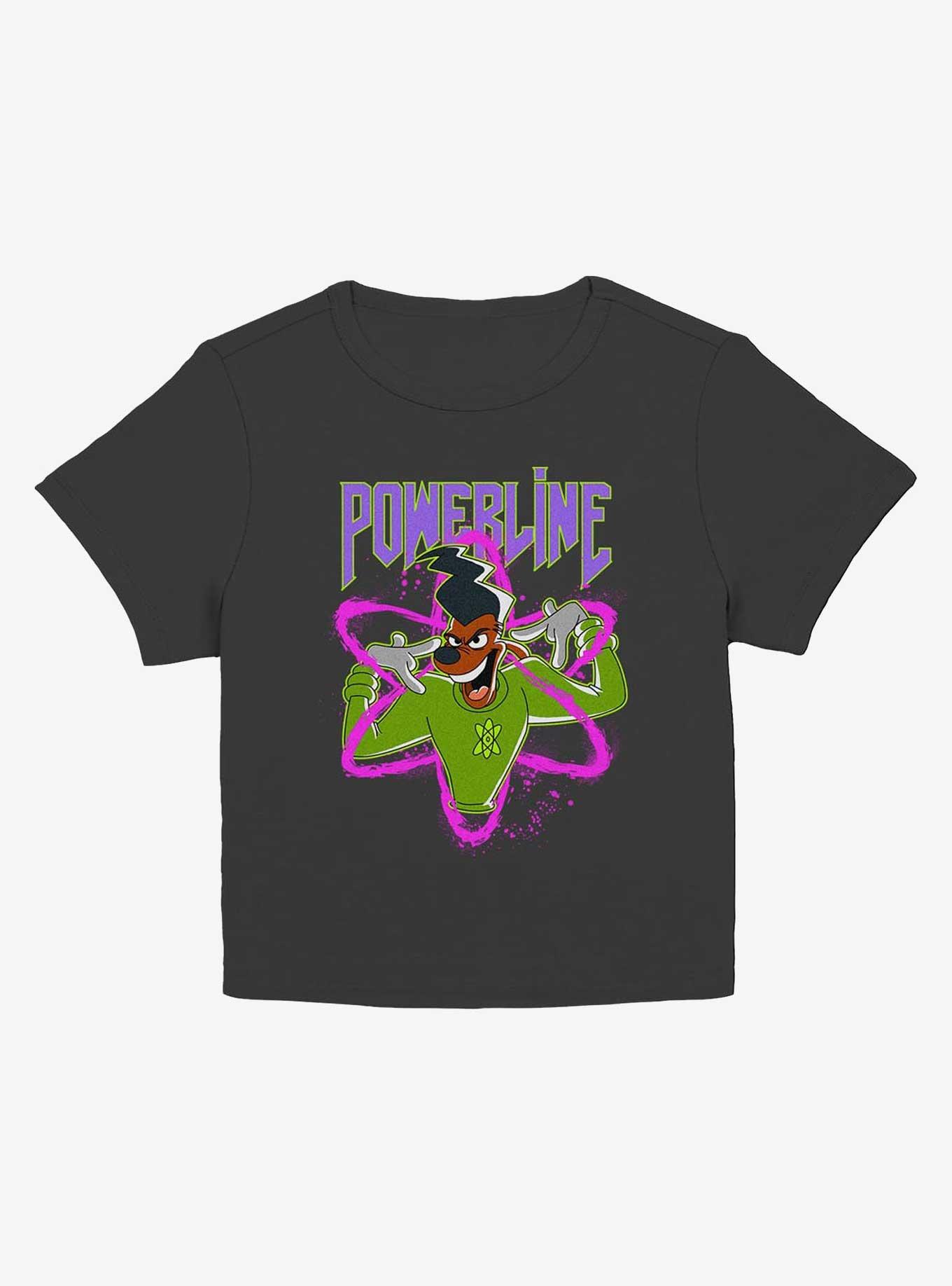 Disney A Goofy Movie Powerline Symbol Girls Baby T-Shirt, BLACK, hi-res