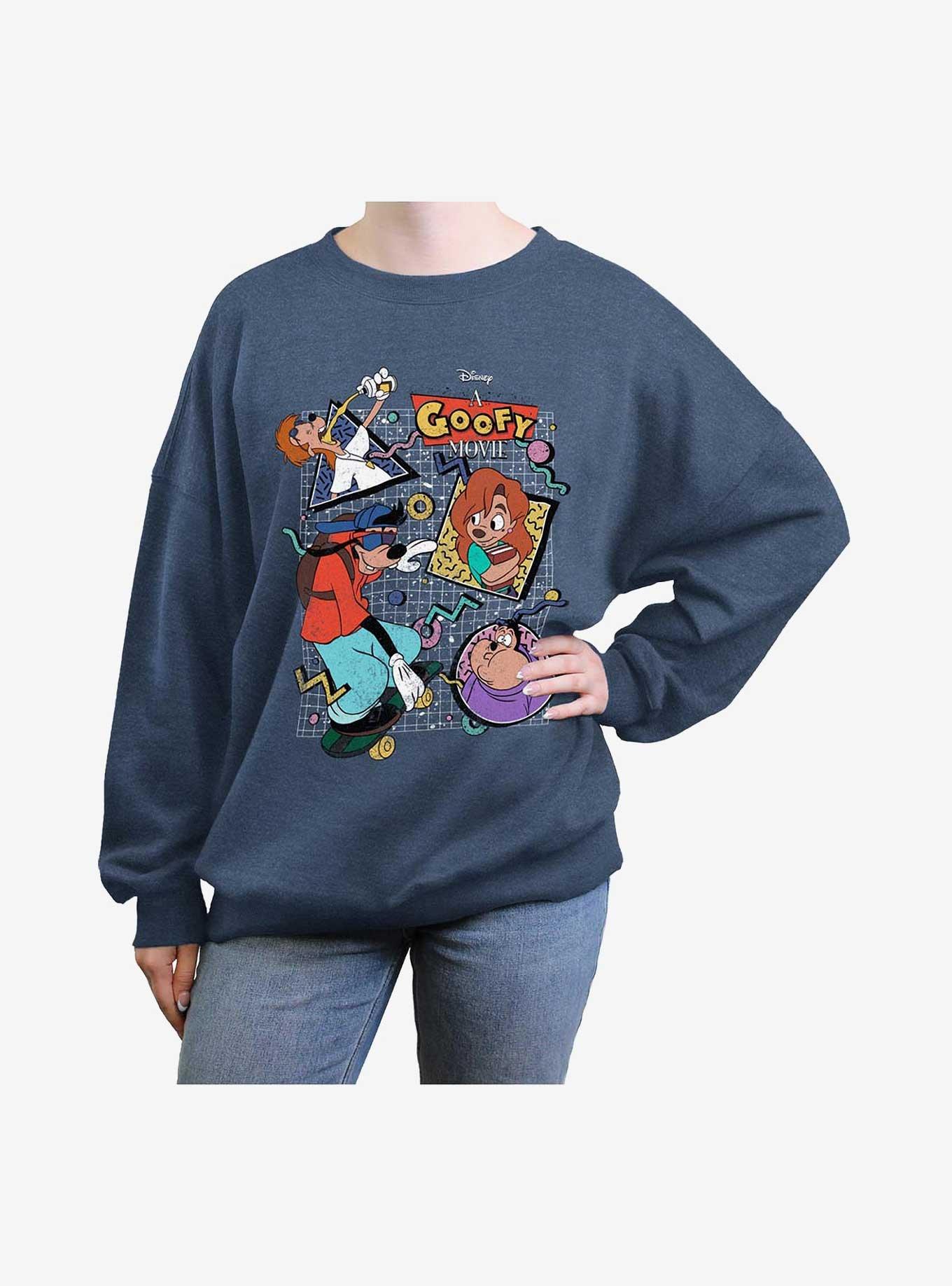 Disney A Goofy Movie Retro Icons Girls Oversized Sweatshirt, , hi-res