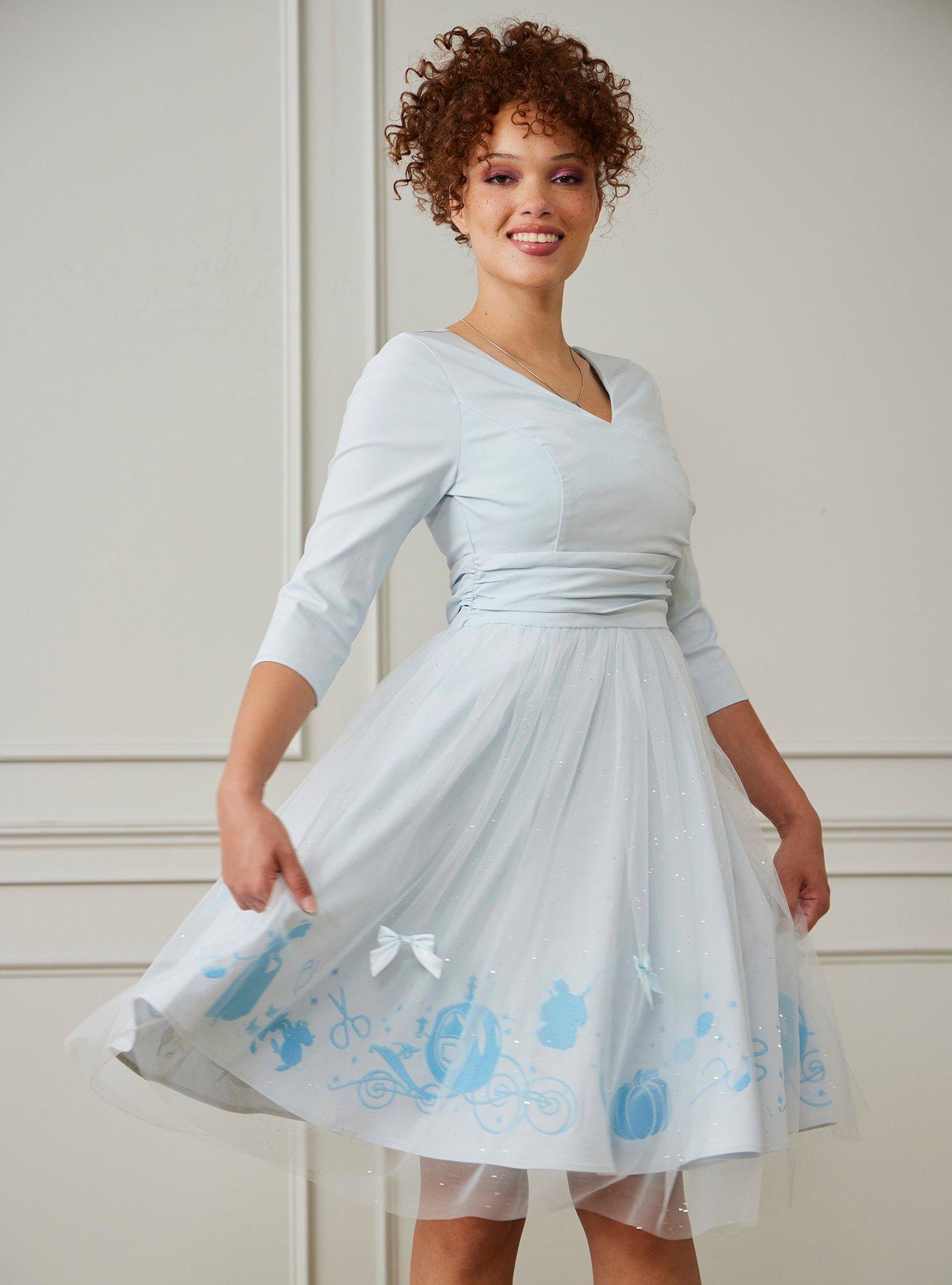 Her Universe Disney Cinderella Ribbon Mesh Dress Her Universe Exclusive, , hi-res
