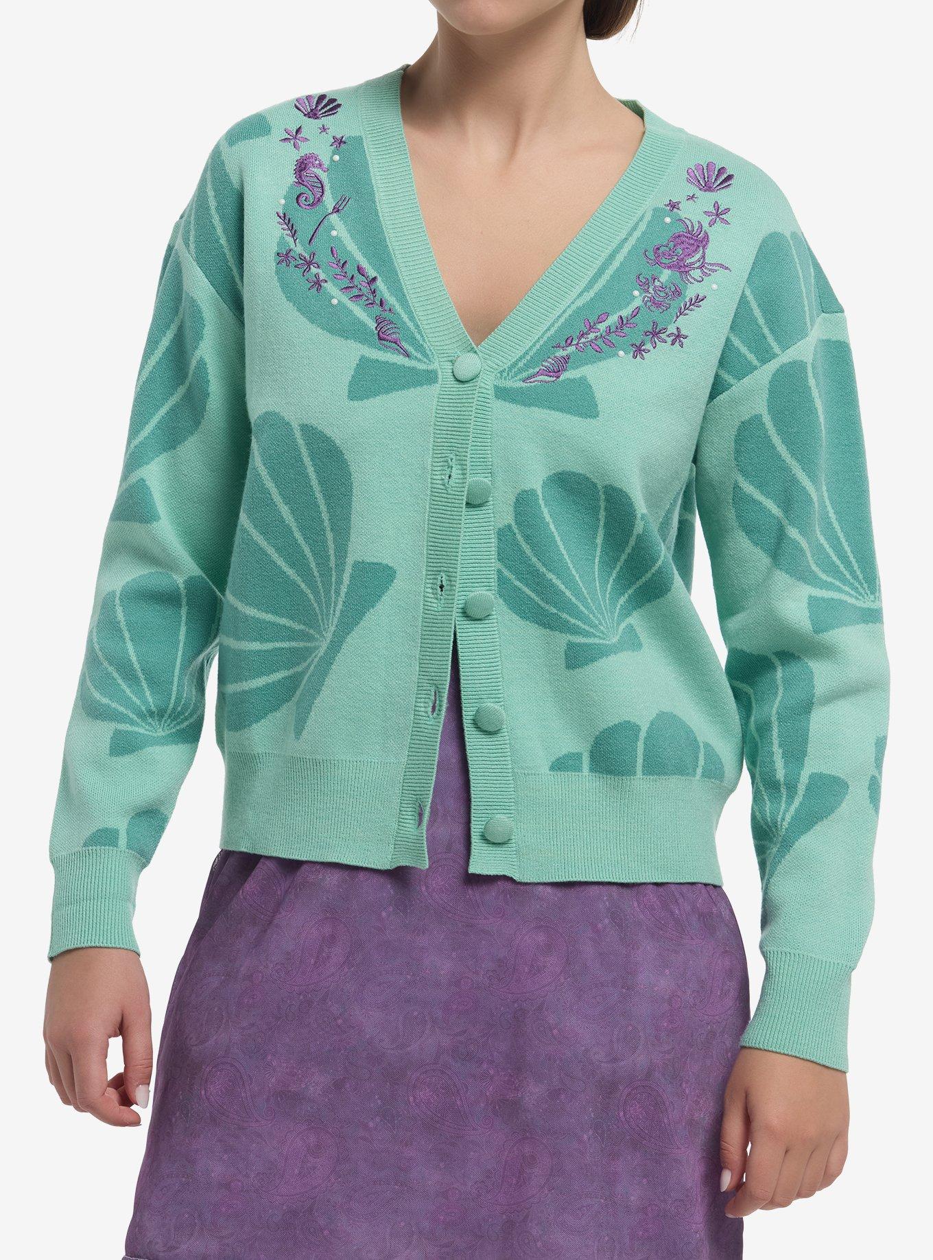 Her Universe Disney The Little Mermaid Icon Bead Cardigan Her Universe Exclusive, , hi-res