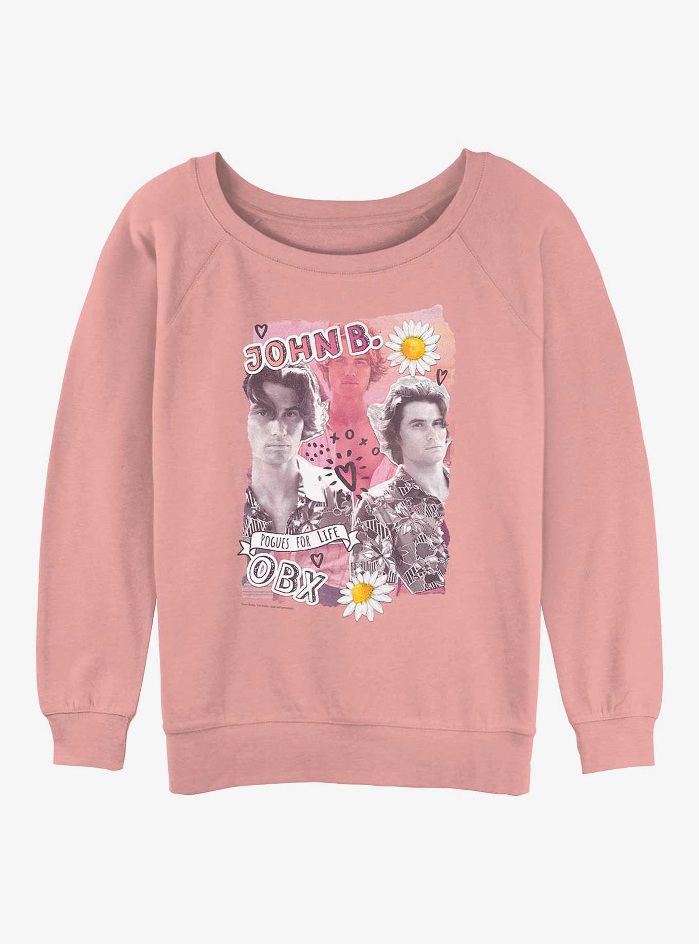 Outer Banks John B Hearts Girls Slouchy Sweatshirt, , hi-res