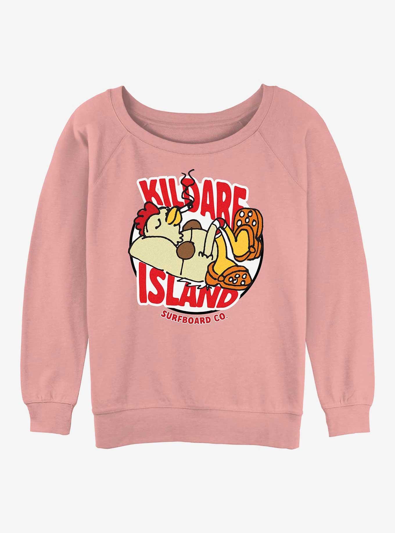 Outer Banks Kildare Island Chicken Relax Girls Slouchy Sweatshirt, , hi-res