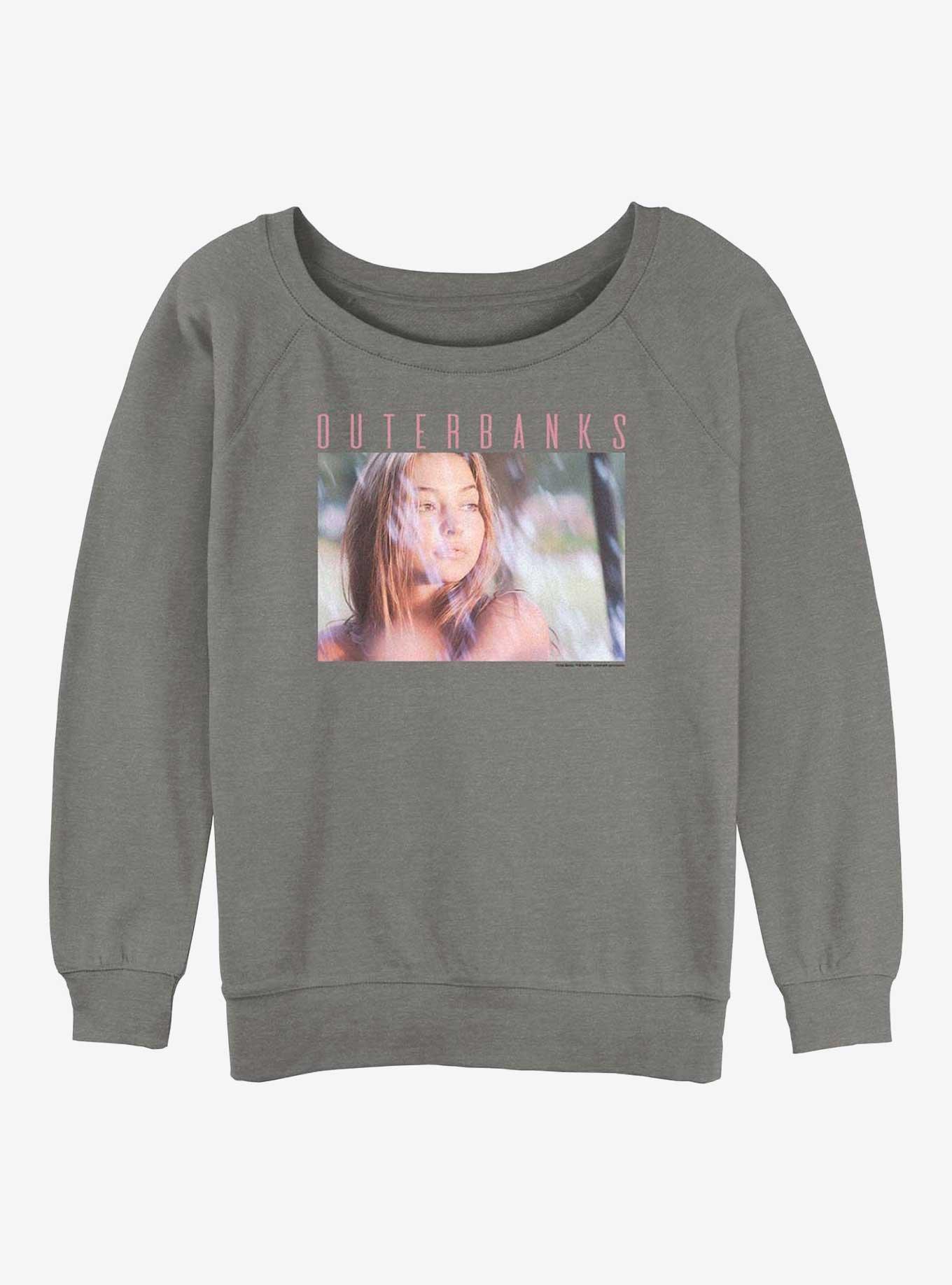 Outer Banks Sara Girls Slouchy Sweatshirt, GRAY HTR, hi-res