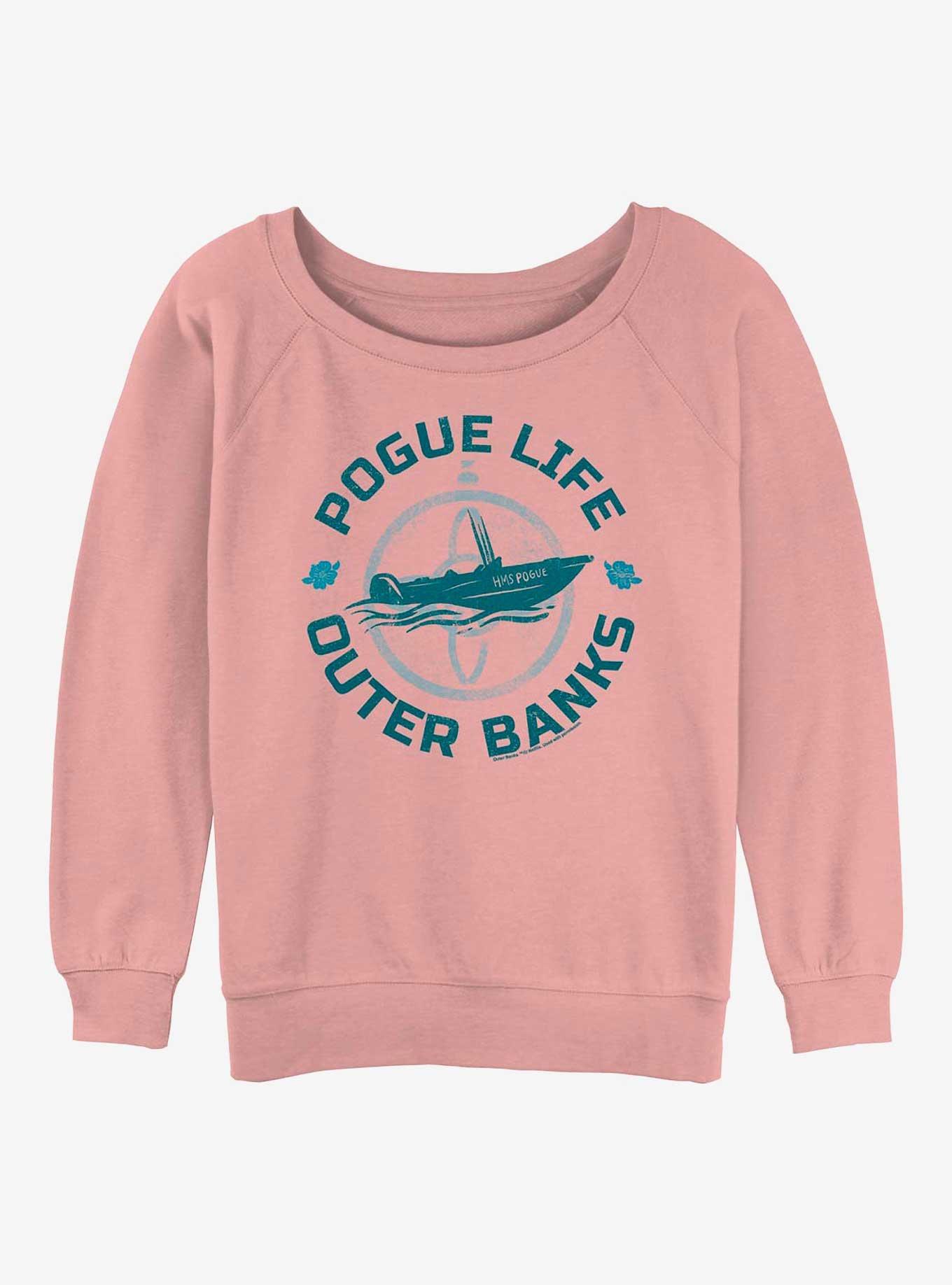Outer Banks Pogue Life Circle Girls Slouchy Sweatshirt, , hi-res