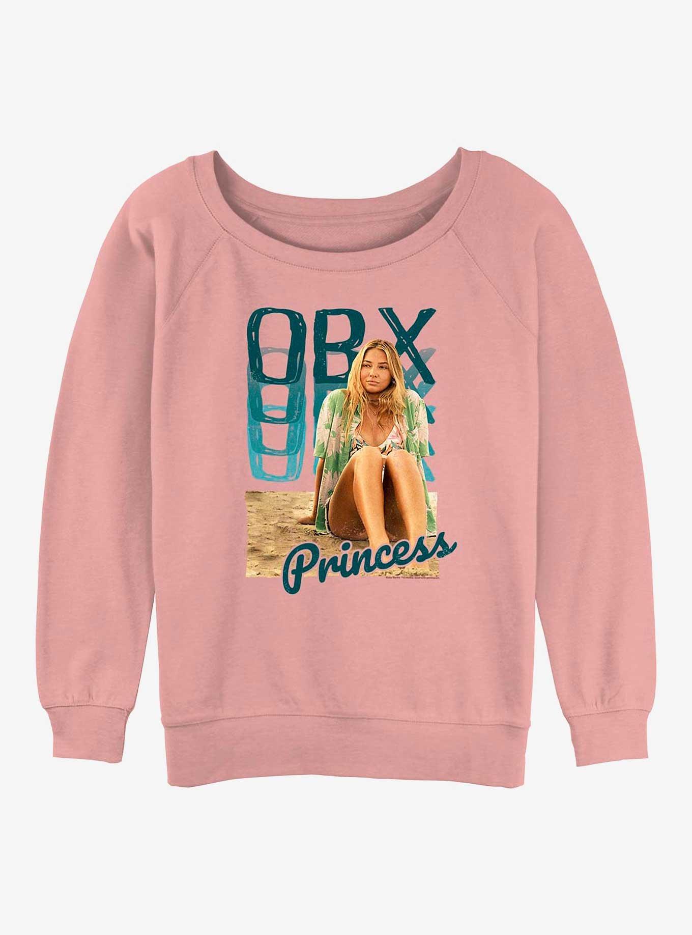 Outer Banks Princess Sara Girls Slouchy Sweatshirt, DESERTPNK, hi-res