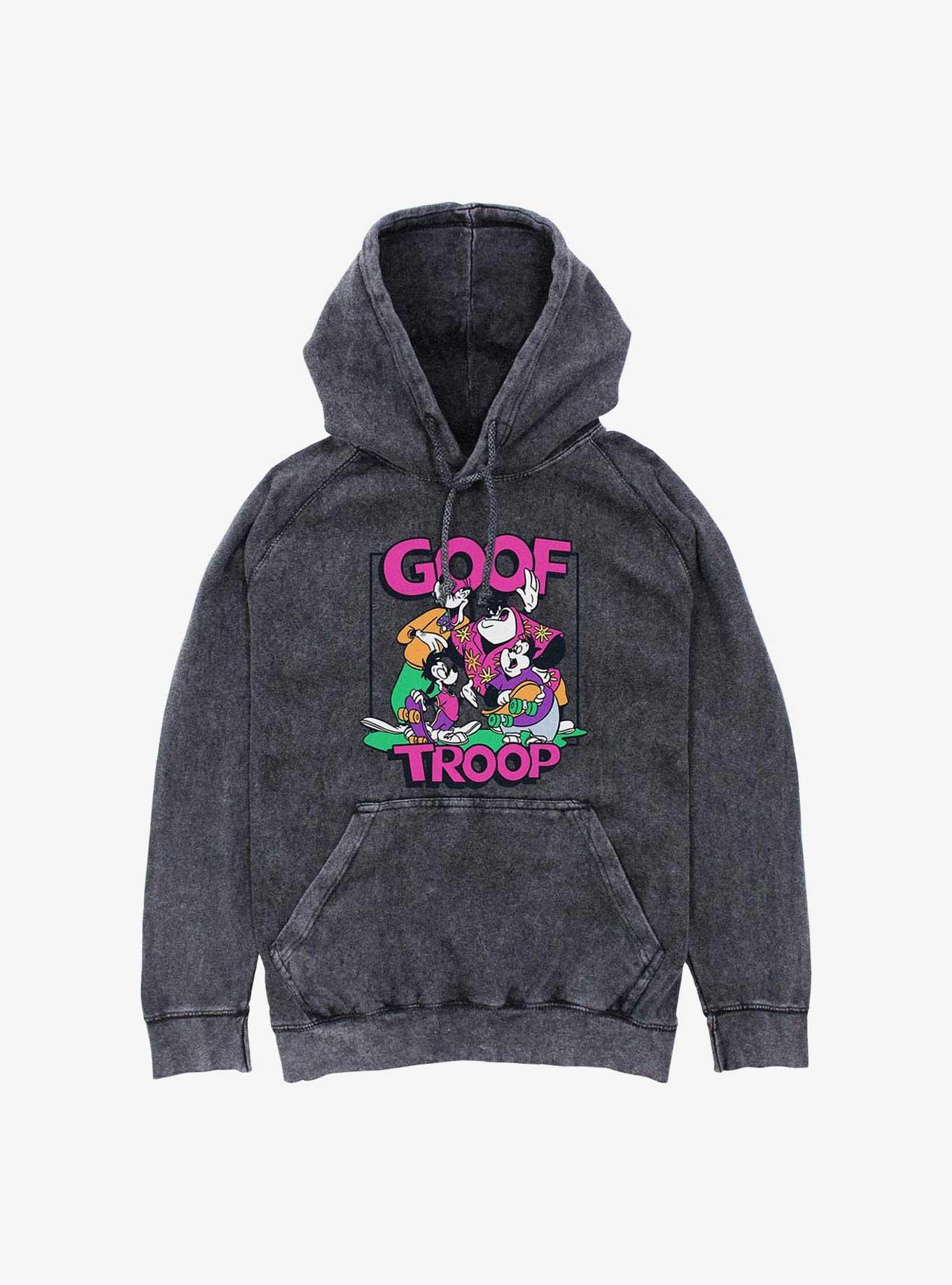 Disney A Goofy Movie Goof Troop Mineral Wash Hoodie, , hi-res
