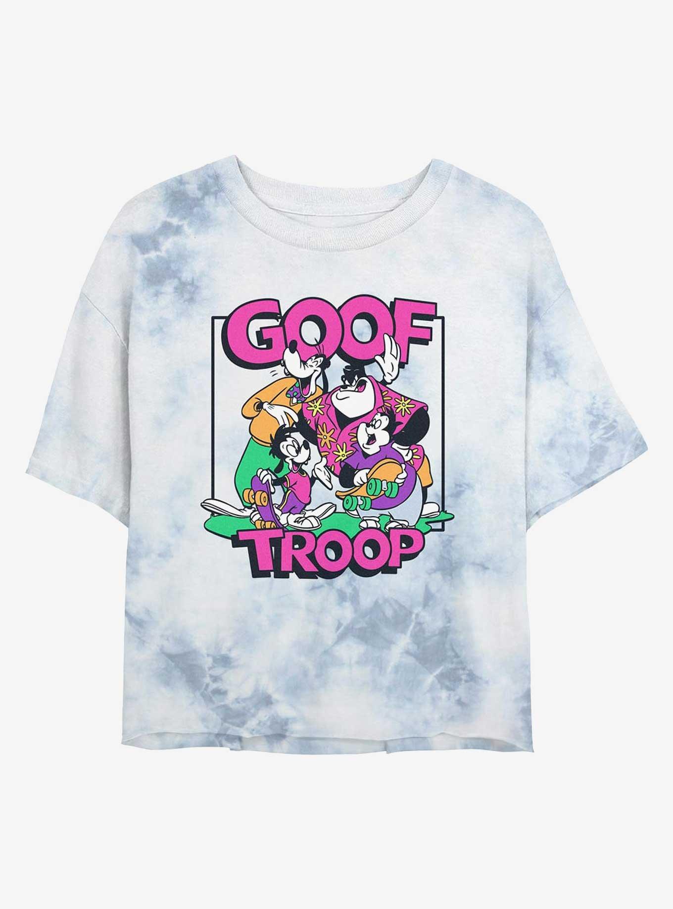 Disney A Goofy Movie Goof Troop Girls Tie-Dye Crop T-Shirt, , hi-res