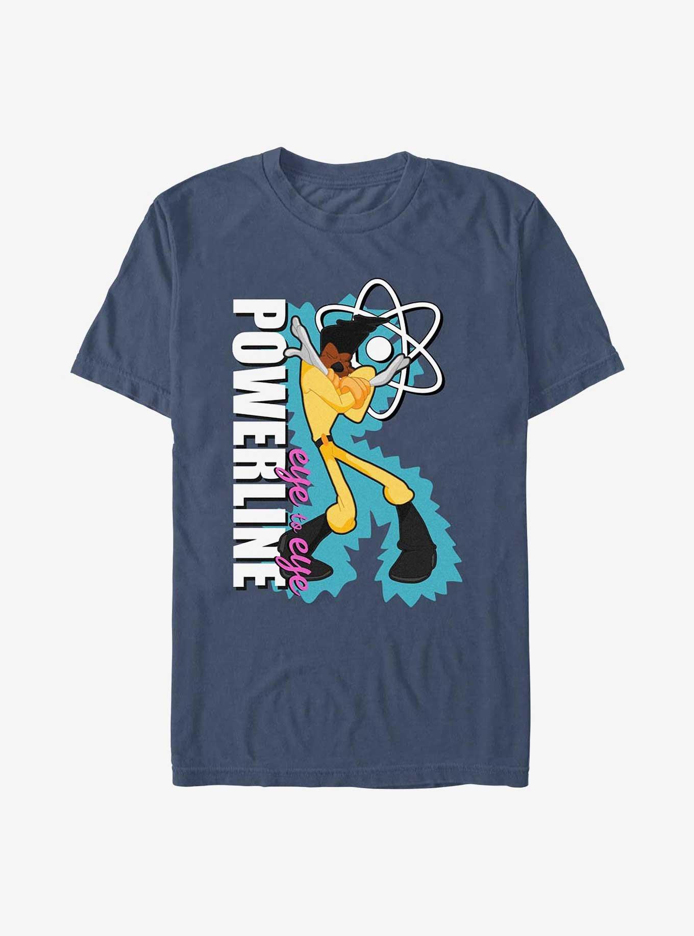 Disney A Goofy Movie Powerline Eye To Eye Garment Dye T-Shirt, DENIM, hi-res