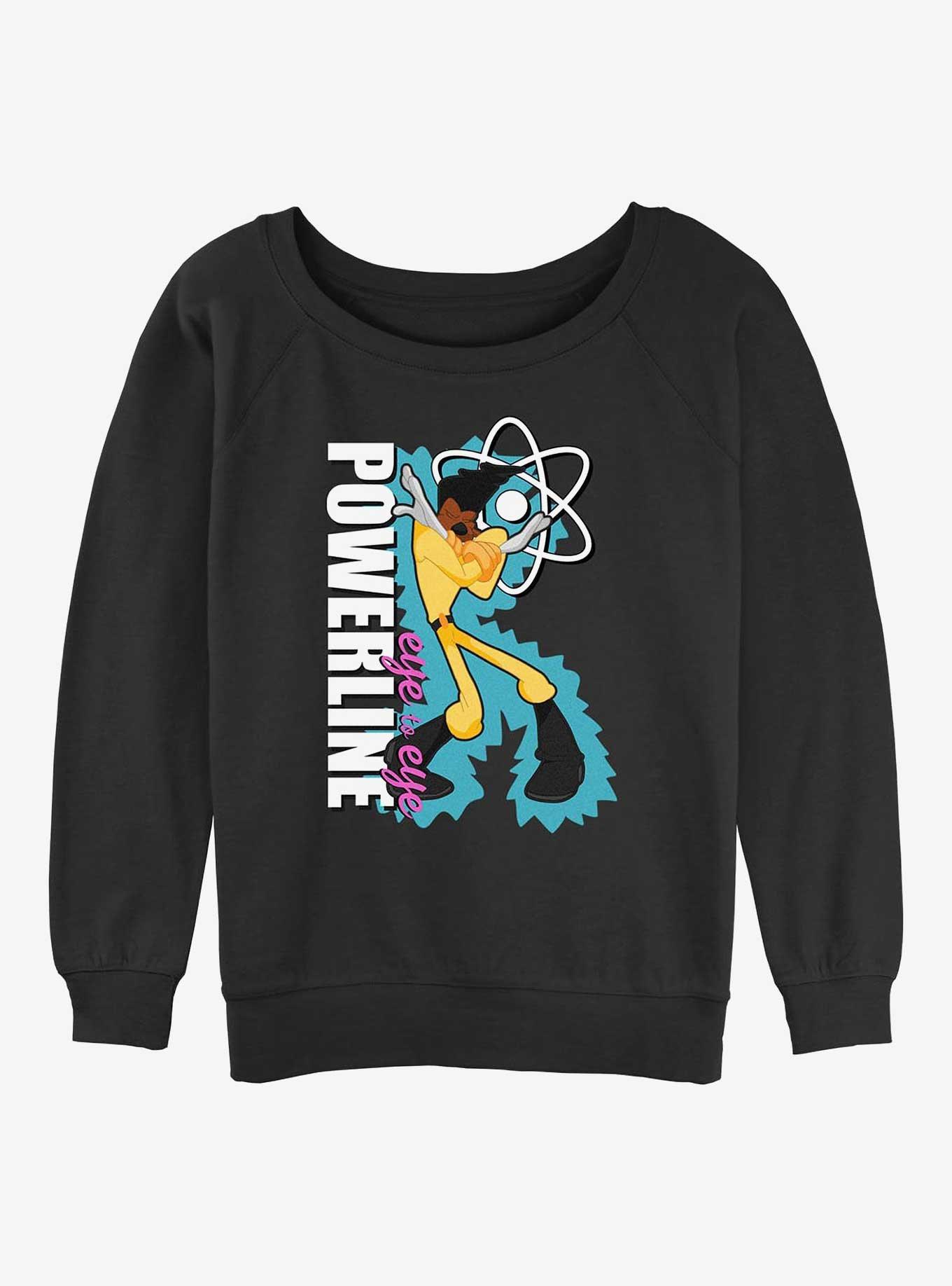 Disney A Goofy Movie Powerline Eye To Eye Girls Slouchy Sweatshirt, , hi-res