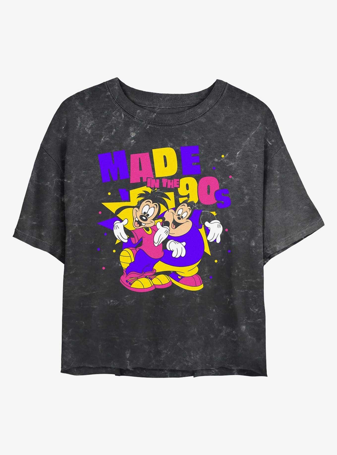 Disney A Goofy Movie Made In 90's Girls Mineral Wash Crop T-Shirt, , hi-res