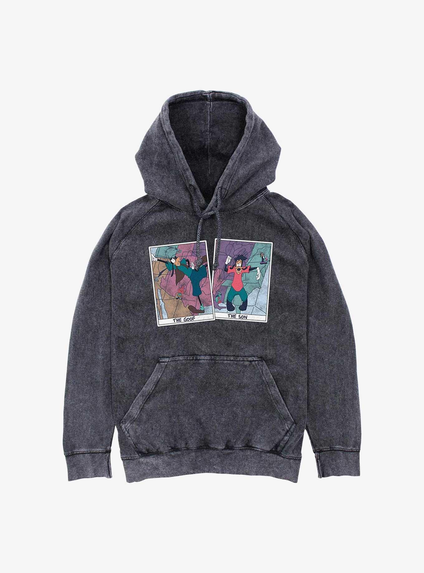 Disney A Goofy Movie The Goof & The Son Mineral Wash Hoodie, , hi-res