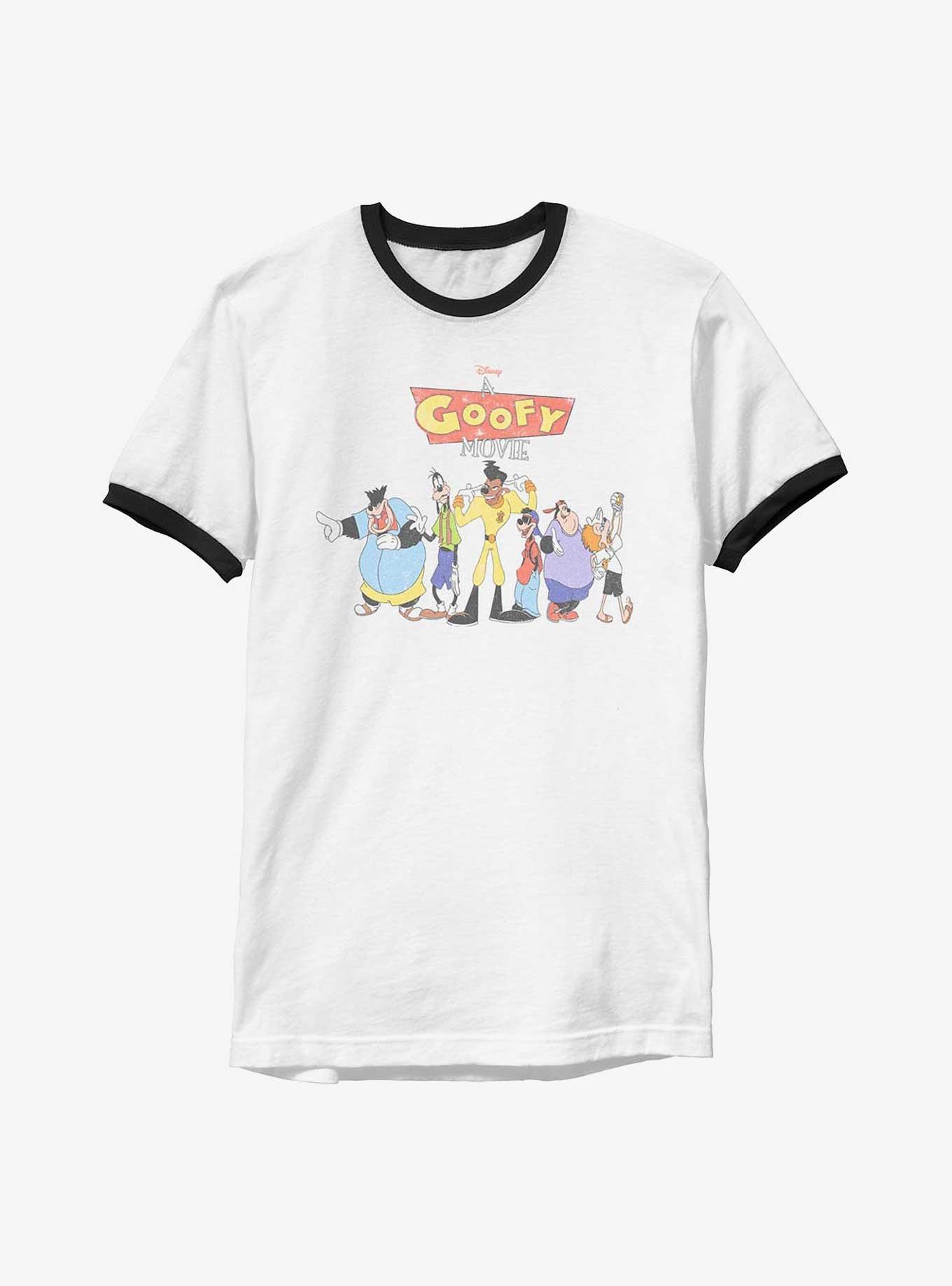 Disney A Goofy Movie Cast Ringer T-Shirt, WHTBLK, hi-res