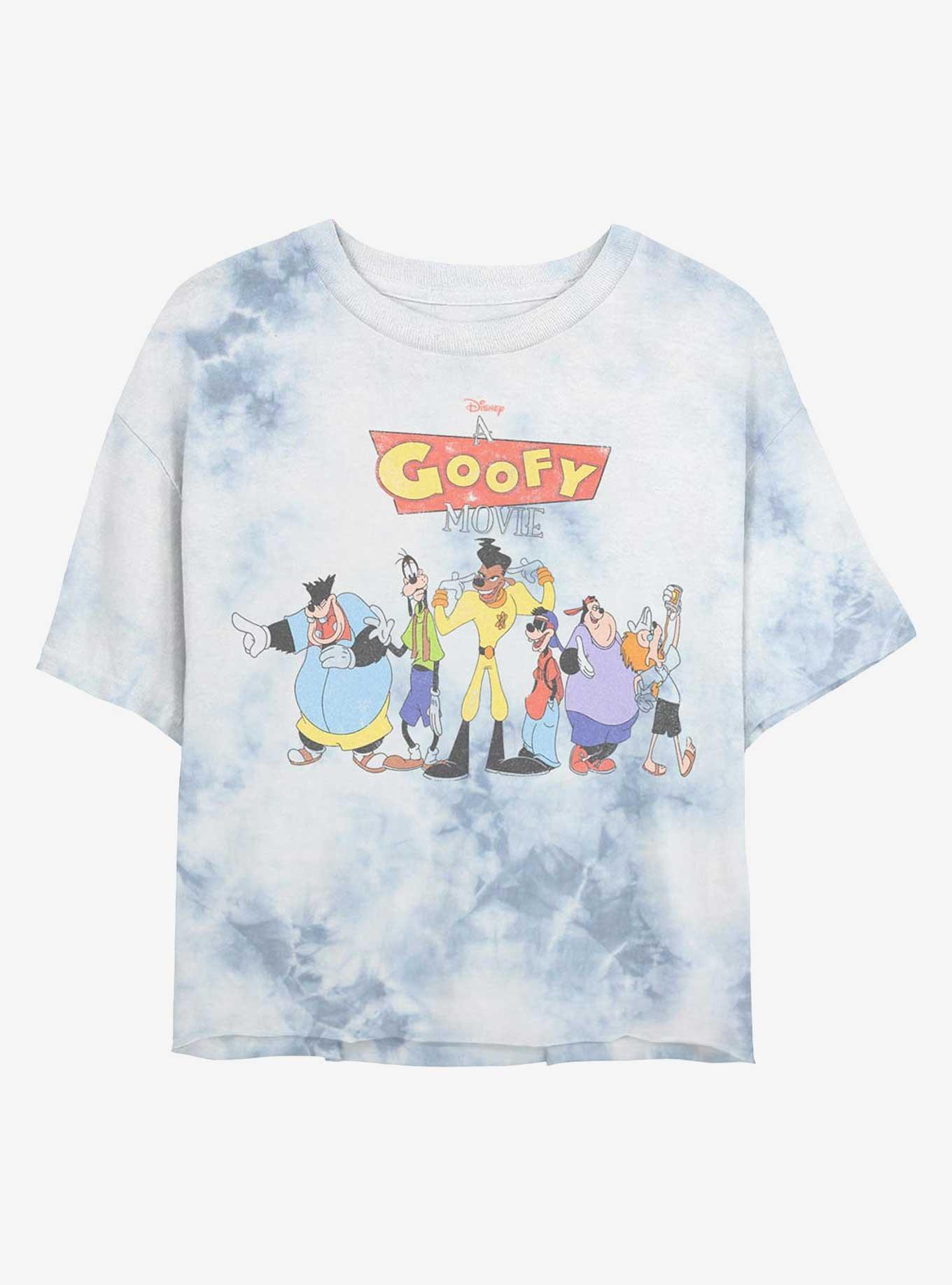 Disney A Goofy Movie Cast Girls Tie-Dye Crop T-Shirt, WHITEBLUE, hi-res