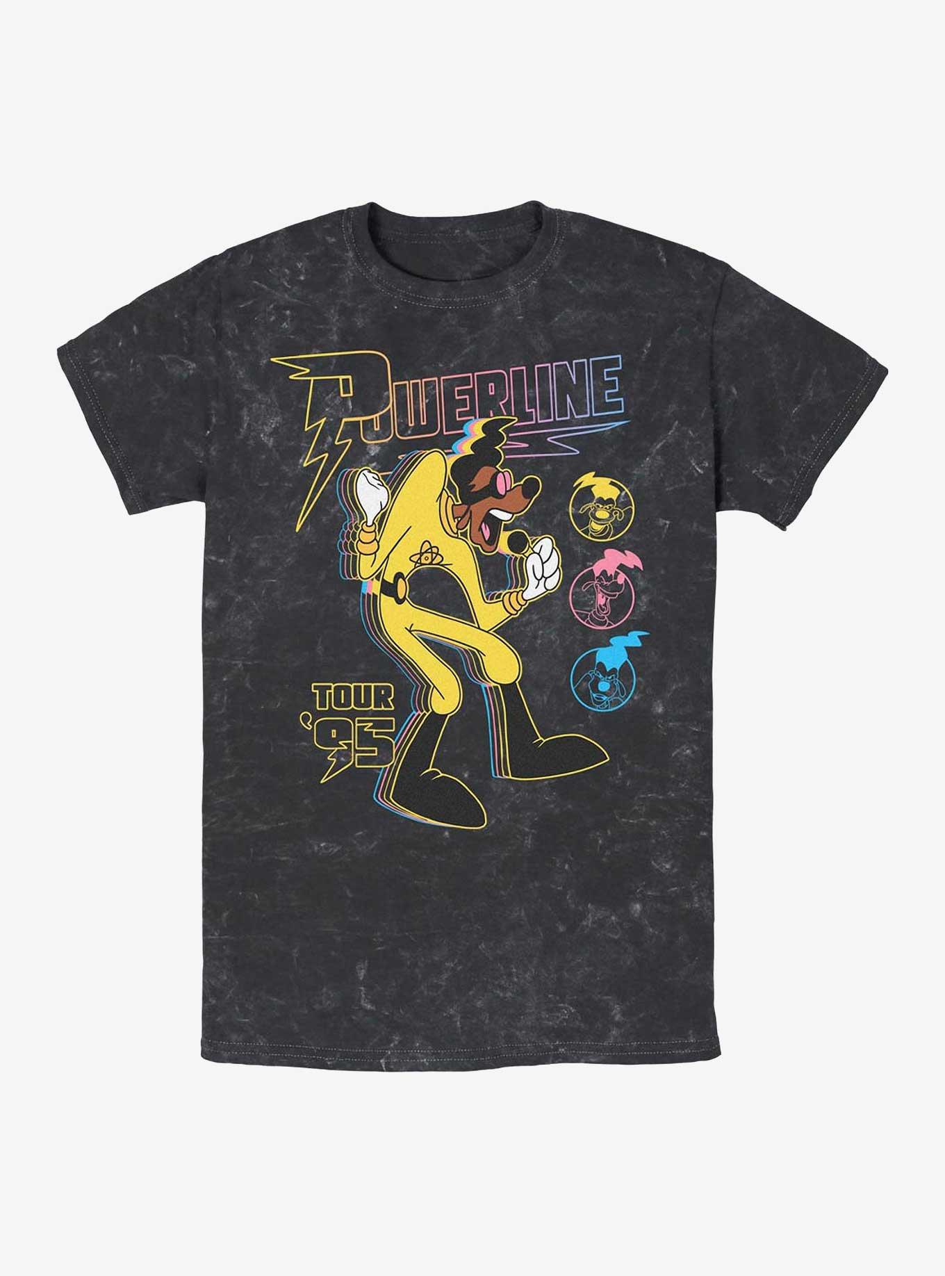 Disney A Goofy Movie Powerline Tour Icons Mineral Wash T-Shirt, , hi-res