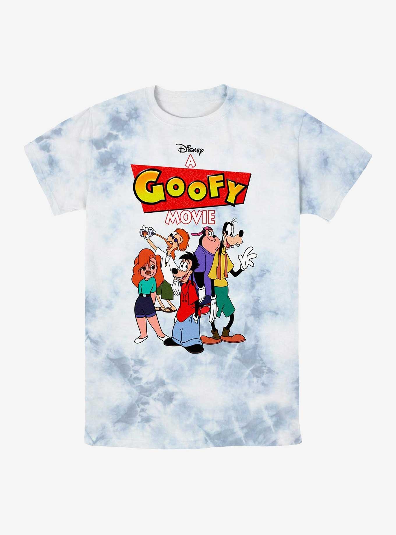 Disney A Goofy Movie Logo Group Tie-Dye T-Shirt, WHITEBLUE, hi-res