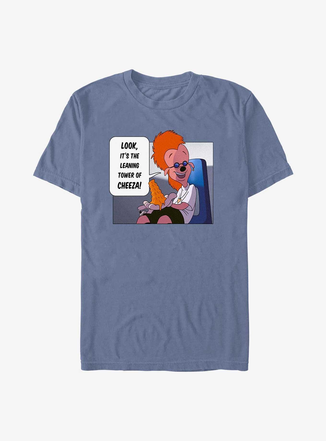 COMFORTCOLORS Disney A Goofy Movie Tower Of Cheeza Garment Dye T-Shirt
