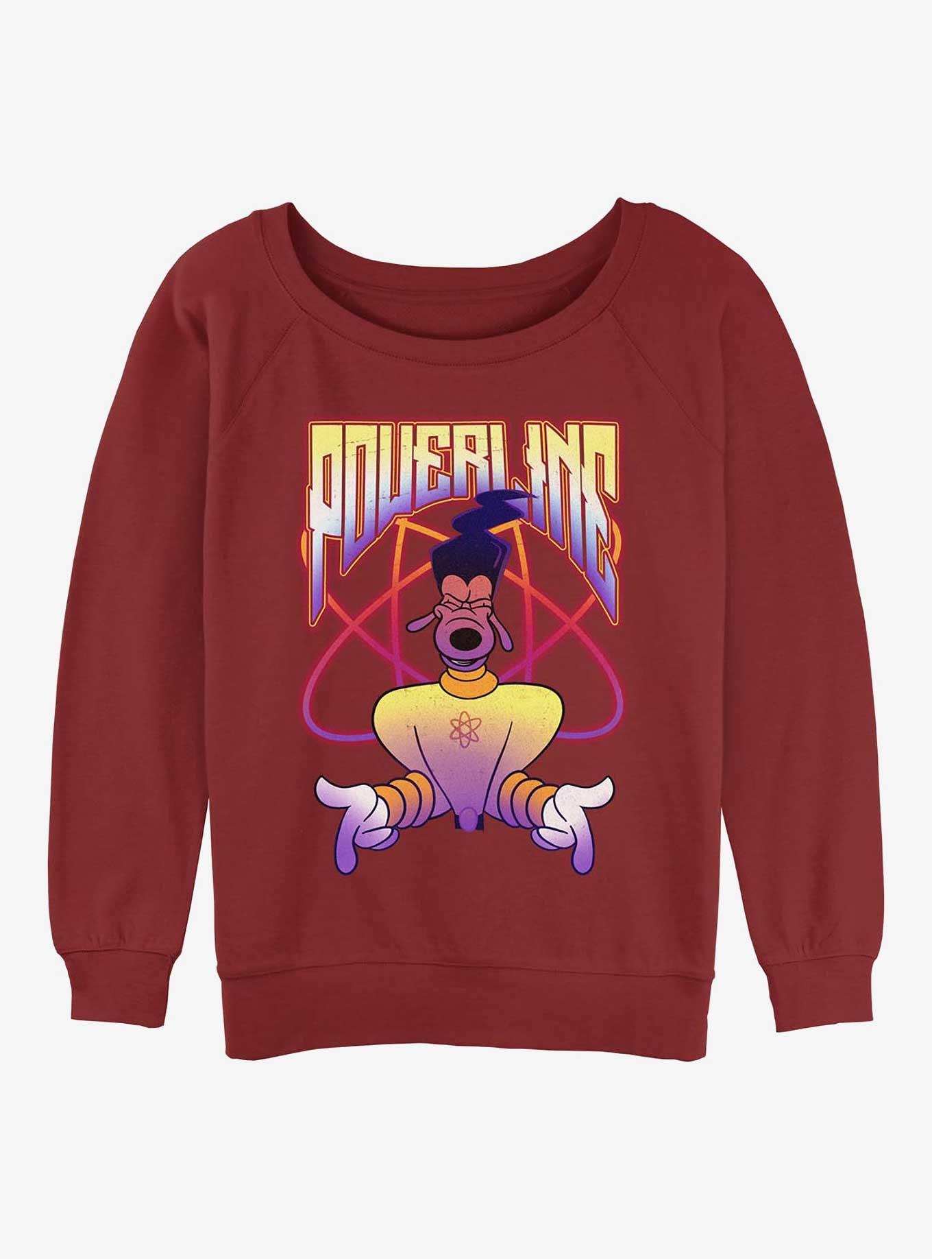 NULL Disney A Goofy Movie Powerline Jam Girls Slouchy Sweatshirt