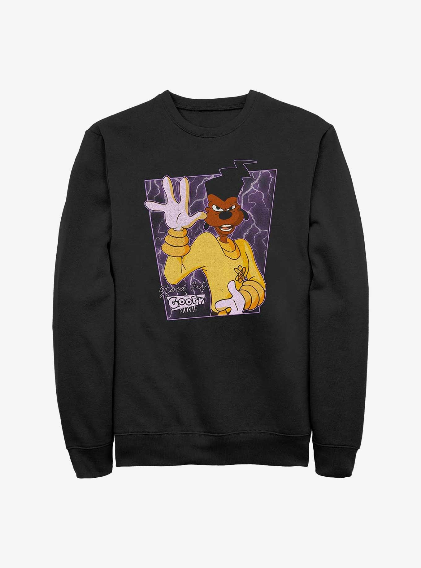 Disney A Goofy Movie Stand Out Powerline Sweatshirt, BLACK, hi-res