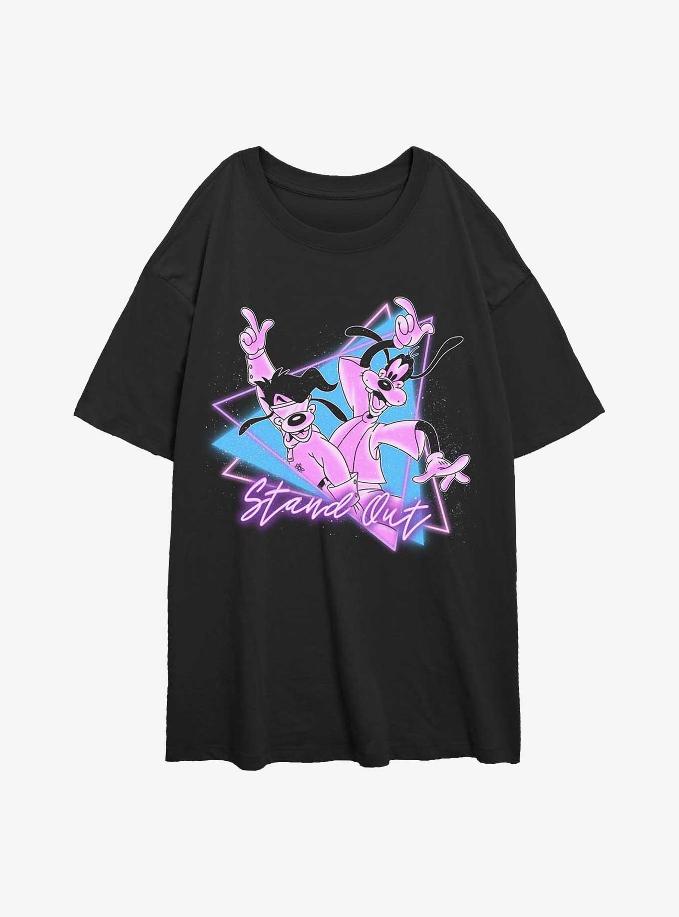 Disney A Goofy Movie Stand Out Max & Goofy Girls Oversized T-Shirt, BLACK, hi-res