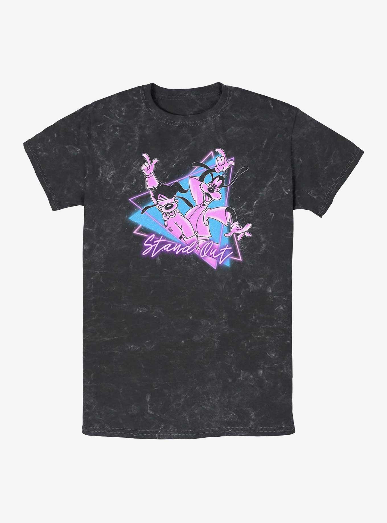 Disney A Goofy Movie Stand Out Max & Goofy Mineral Wash T-Shirt, BLACK, hi-res