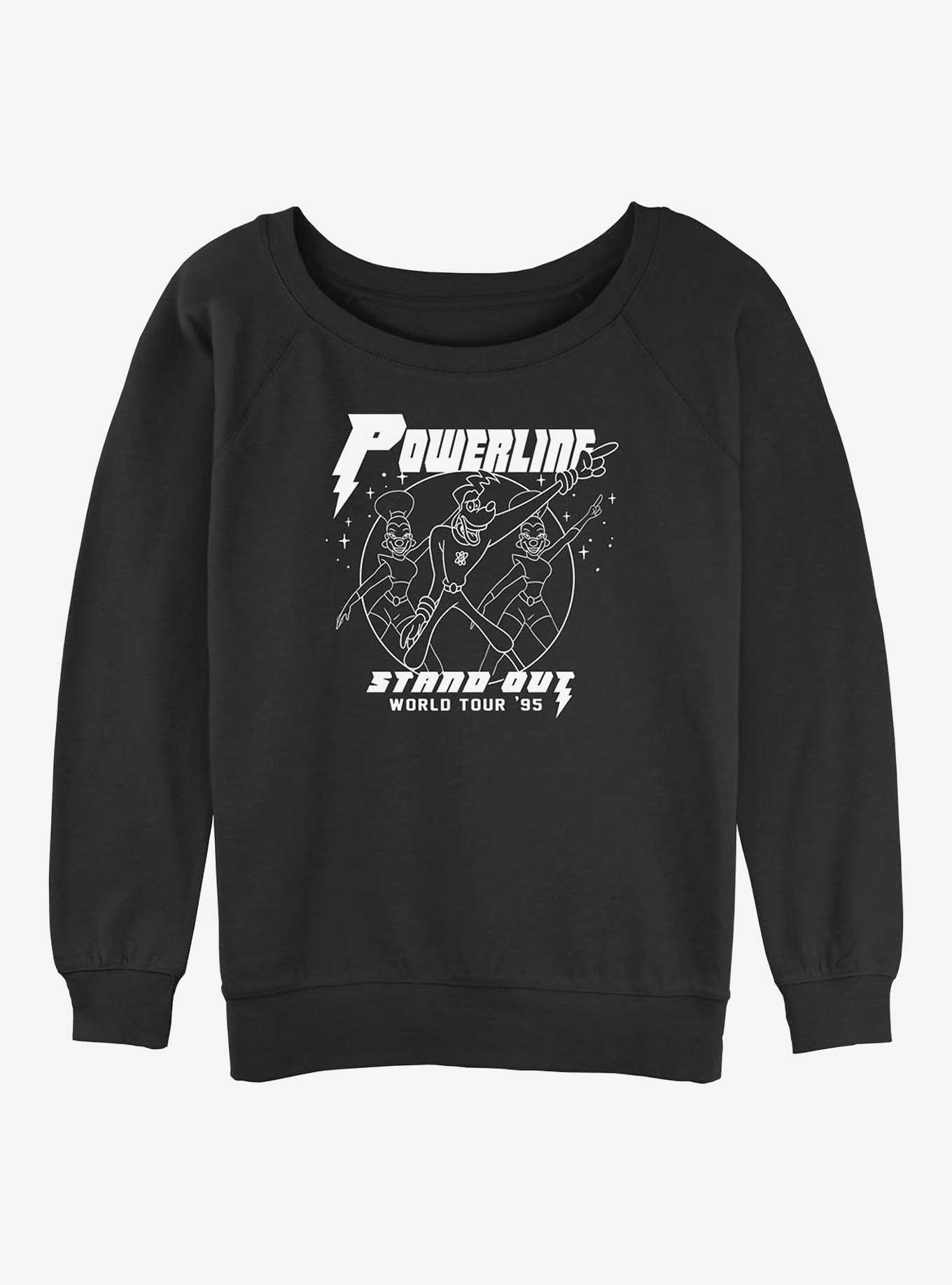 Disney A Goofy Movie Powerline World Tour Stand Out Girls Slouchy Sweatshirt, , hi-res
